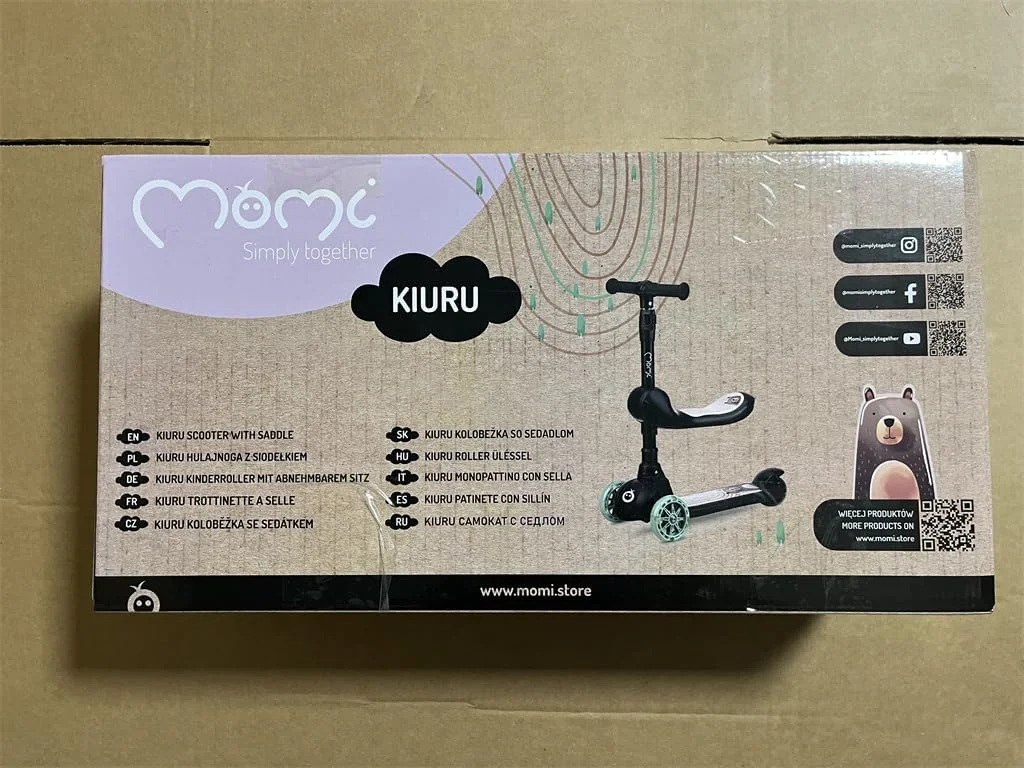 اسکوتر 3 چرخ کودک MoMi KIURU 2 در 1، فرمان قابل تنظیم ارتفاع 3 سطحی 59-71 سانتی متر، اسکوتر تاشو با زین قابل جابجایی، چرخ های چراغ دار LED با بلبرینگ ABEC-7، فقط 2.8 کیلوگرم اسکوتر 3 چرخ کودک MoMi KIURU 2 در 1، فرمان قابل تنظیم ارتفاع 3 سطحی 59-71 سانتی متر، اسکوتر تاشو با زین قابل جابجایی، چرخ های چراغ دار LED با بلبرینگ ABEC-7، فقط 2.8 کیلوگرم