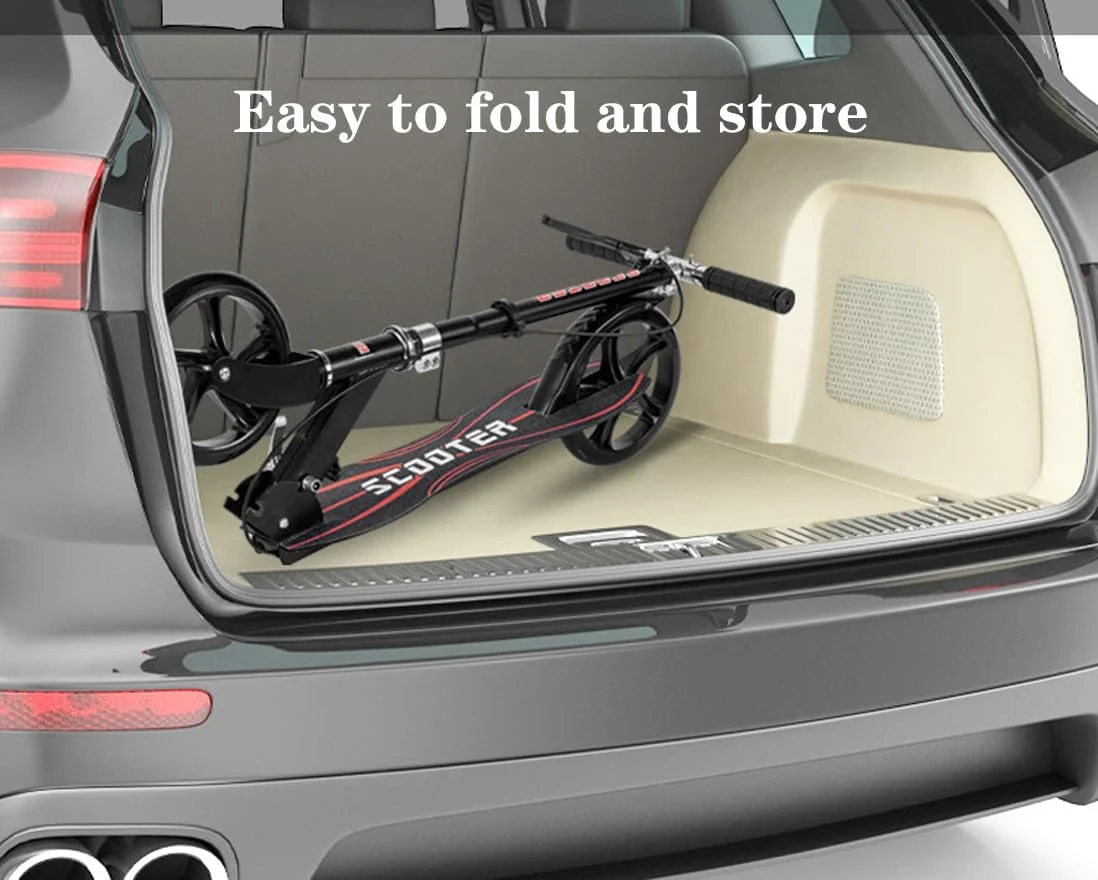 اسکوتر ضربه ای برای سنین 6 سال به بالا، کودکان، نوجوانان و بزرگسالان. تاشو، سبک وزن، چرخ های بزرگ 8 اینچی برای کودکان، نوجوانان و بزرگسالان، 3 سطح قابل تنظیم