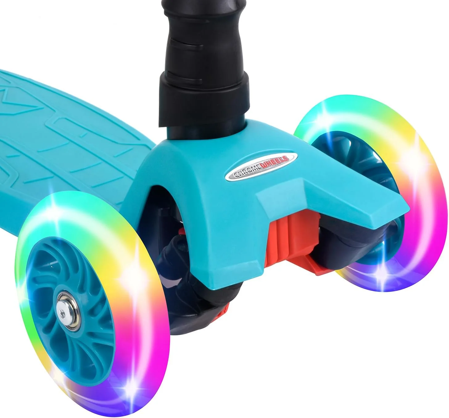 اسکوتر ChromeWheels برای کودکان، اسکوتر ضربه ای 3 چرخ لوکس با 4 ارتفاع قابل تنظیم، محدودیت وزن 60 کیلوگرم، چرخ های LED روشن شونده با قابلیت خم شدن برای هدایت، بهترین هدیه برای دختران و پسران 3-12 ساله اسکوتر ChromeWheels برای کودکان، اسکوتر ضربه ای 3 چرخ لوکس با 4 ارتفاع قابل تنظیم، محدودیت وزن 60 کیلوگرم، چرخ های LED روشن شونده با قابلیت خم شدن برای هدایت، بهترین هدیه برای دختران و پسران 3-12 ساله