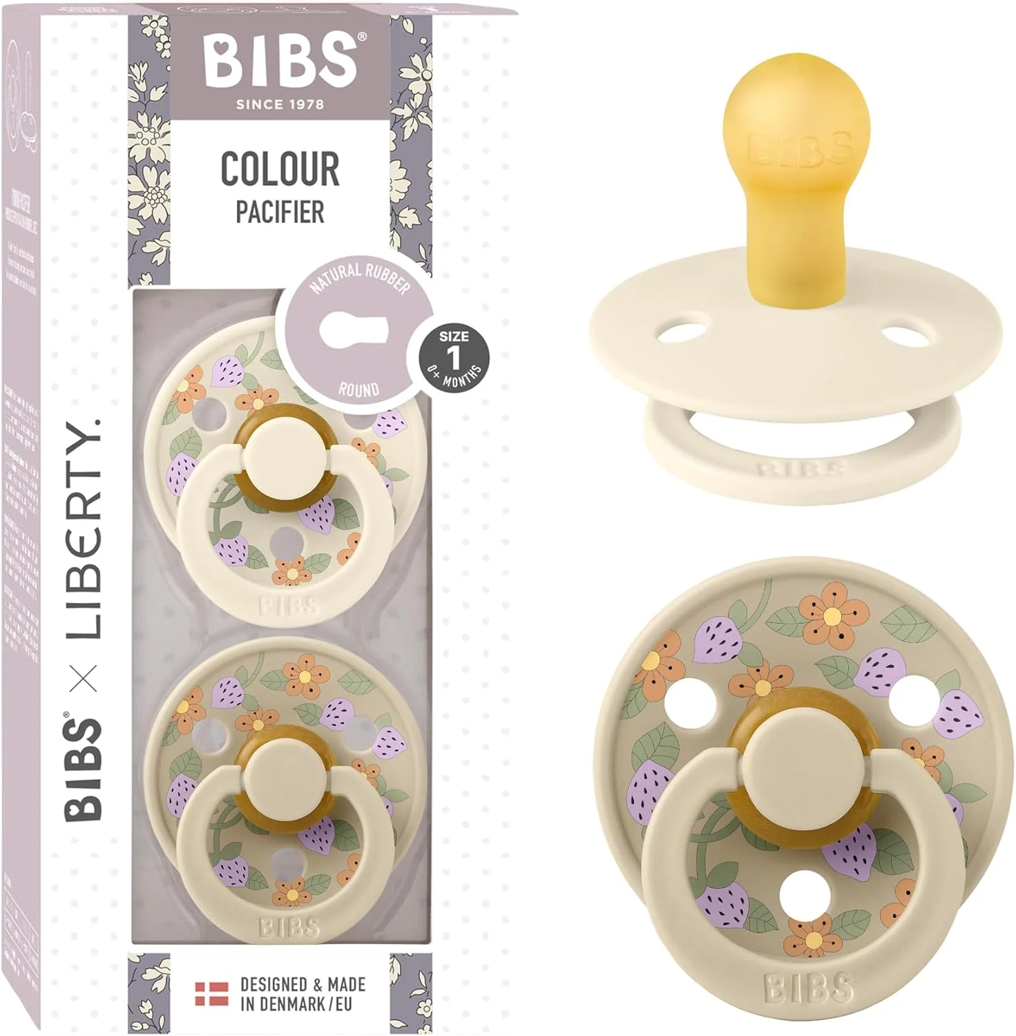 پستانک BIBS مدل Ivory، بسته 2 عددی، بدون لاتکس، 0-36 ماه