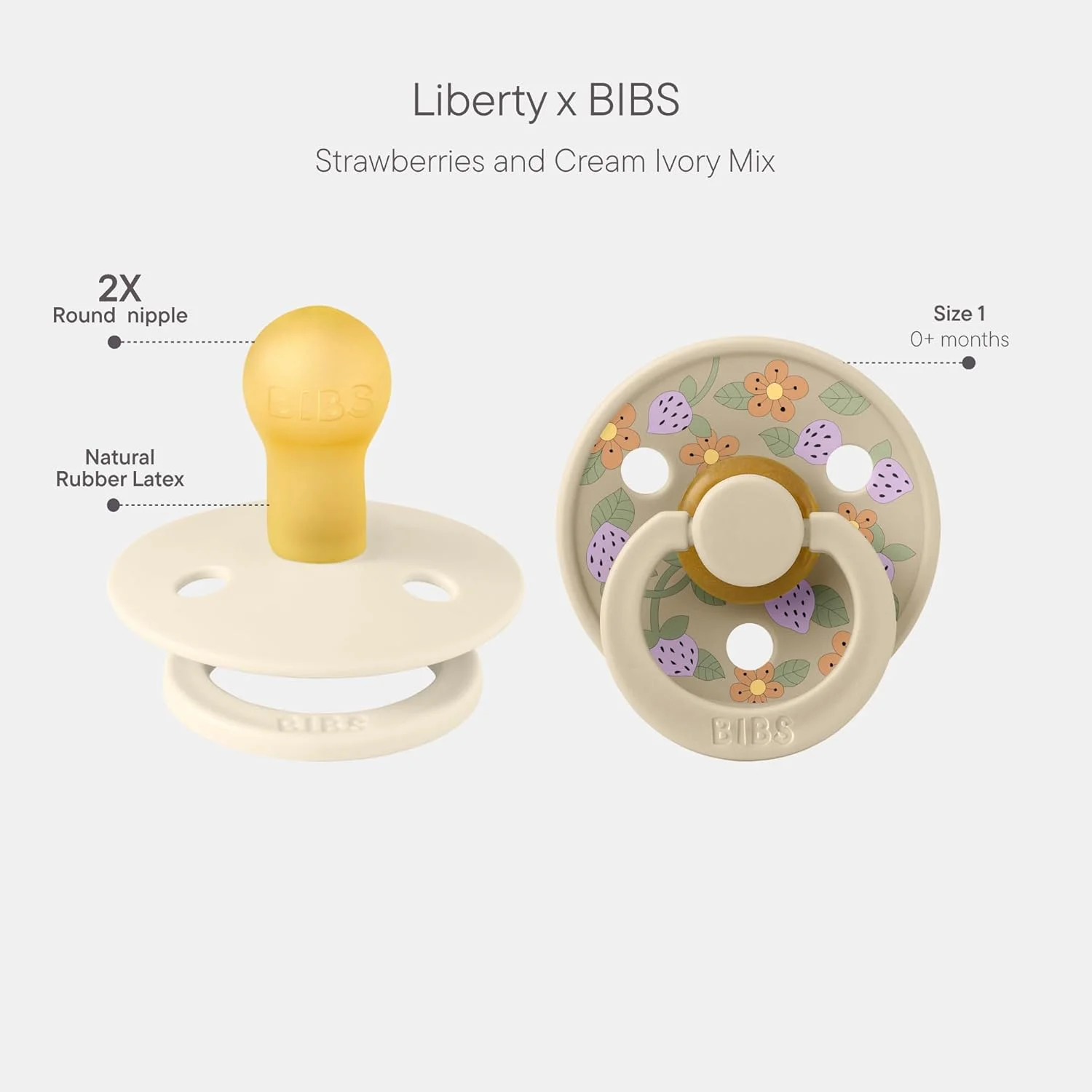 پستانک BIBS مدل Ivory، بسته 2 عددی، بدون لاتکس، 0-36 ماه پستانک BIBS مدل Ivory، بسته 2 عددی، بدون لاتکس، 0-36 ماه