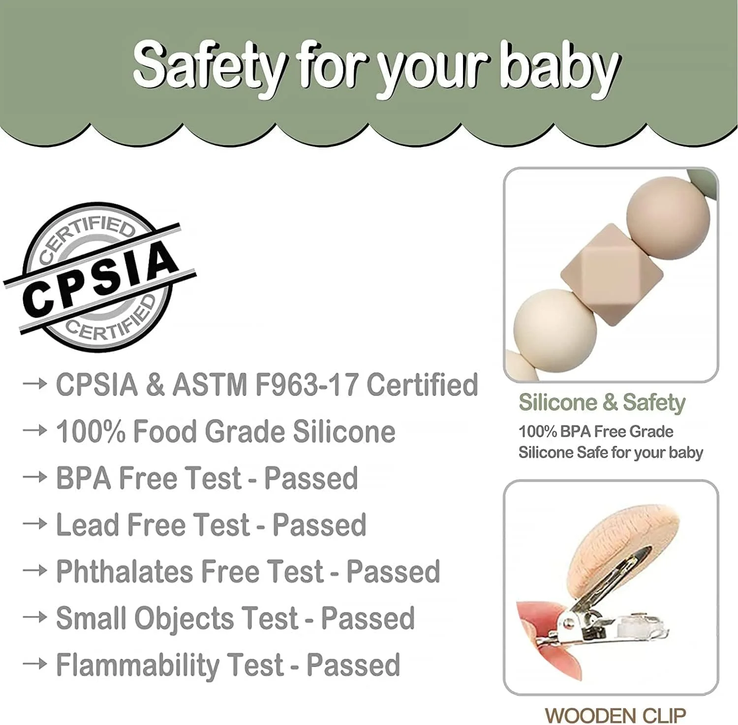 گیره پستانک هیستیفو 2 عددی به همراه جعبه نگهدارنده پستانک 2 عددی، گیره پستانک کودک مناسب برای پسران و دختران، مناسب برای اکثر پستانک ها، دندان گیرها و اسباب بازی های کودک و هدیه