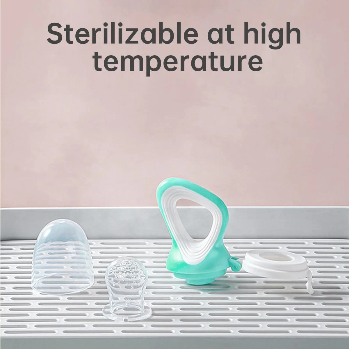 ECVV پستانک غذای کودک 2 عددی با 3 عدد سرپستانک سیلیکونی جایگزین، اسباب بازی دندان گیر میوه تازه برای نوزادان و کودکان نوپا ECVV پستانک غذای کودک 2 عددی با 3 عدد سرپستانک سیلیکونی جایگزین، اسباب بازی دندان گیر میوه تازه برای نوزادان و کودکان نوپا