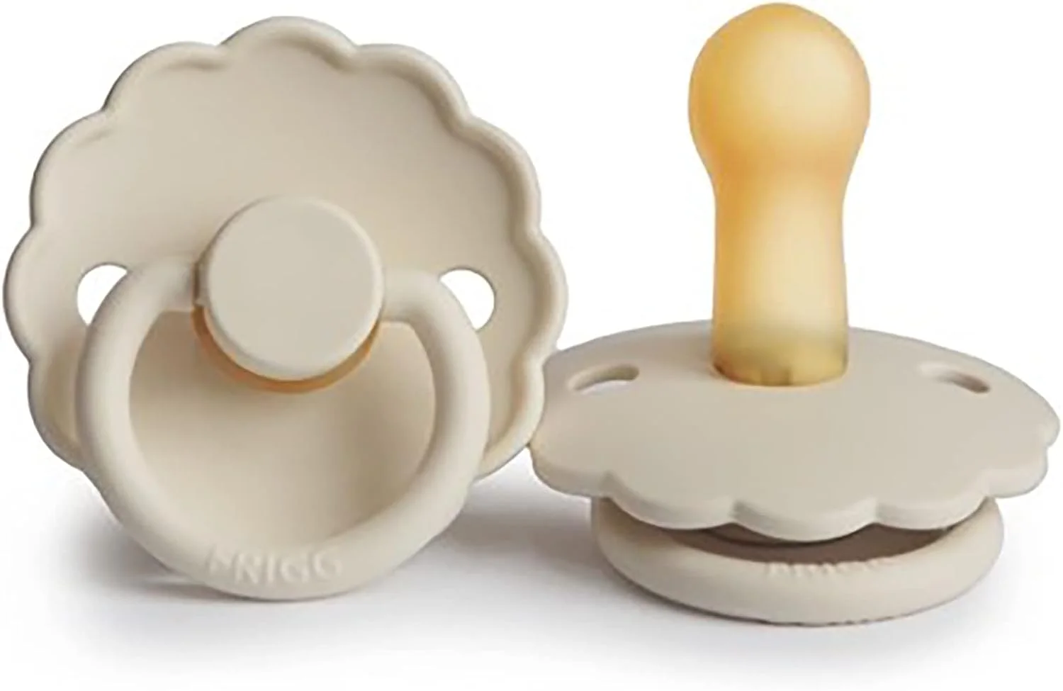پستانک ارتودنسی لاتکس کودک فریگ مدل Daisy، 0-6 ماه، تک عددی، کرم - سایز 1 پستانک ارتودنسی لاتکس کودک فریگ مدل Daisy، 0-6 ماه، تک عددی، کرم - سایز 1