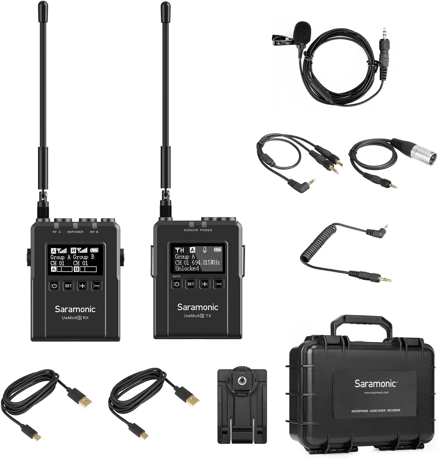 میکروفون یقه ای بی سیم سارامونیک (UWMIC9S)