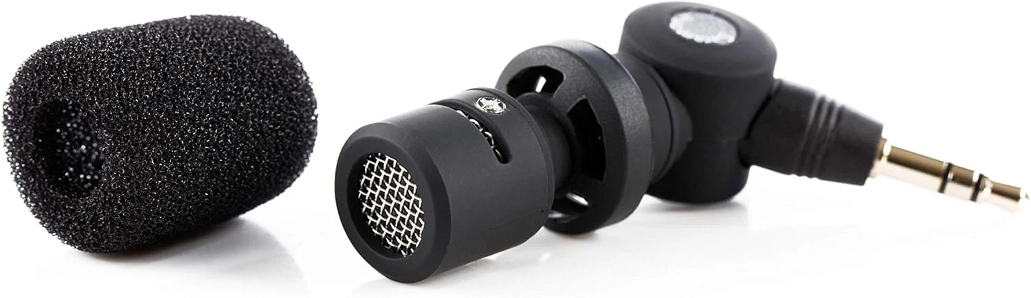 میکروفون یقه‌ای چند جهته با کیفیت پخش Saramonic با کانکتور 3.5 میلی‌متری TRS برای دوربین‌های DSLR، دوربین‌های فیلمبرداری، دستگاه‌های ضبط صدا، مشکی، SR-XM1