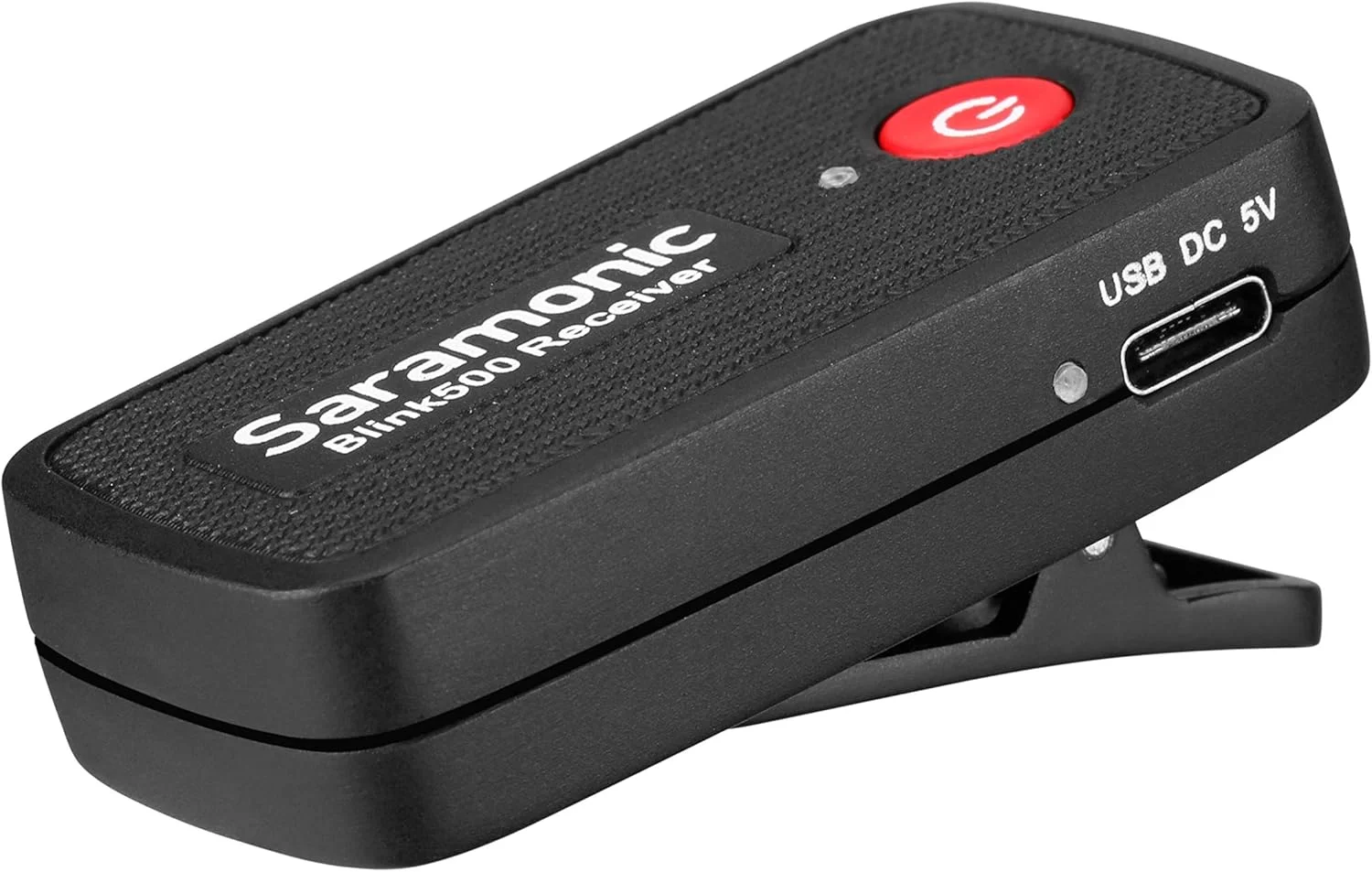 میکروفون بی سیم دو کاناله قابل نصب روی دوربین Saramonic 2.4 GHz با گیرنده دوگانه برای دوربین ها و موبایل با TRS و TRRS (Blink 500 RX)، مشکی (BLINK500RX)