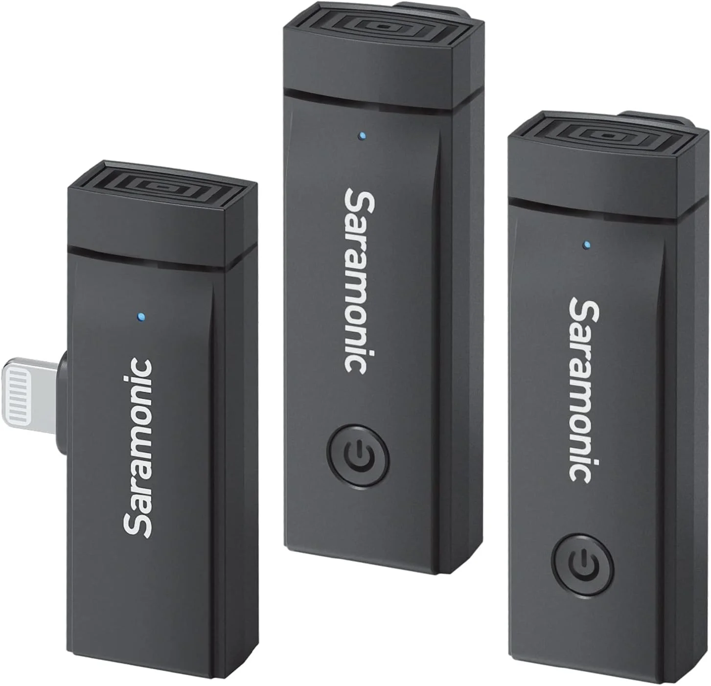 میکروفون یقه ای بی سیم سارامونیک Blink GO D2 برای آیفون آیپد، میکروفون کوچک دو کاناله 2.4 گیگاهرتزی برای یوتیوب، فیسبوک، پخش زنده، مصاحبه، ولاگ، ضبط ویدیو پادکست