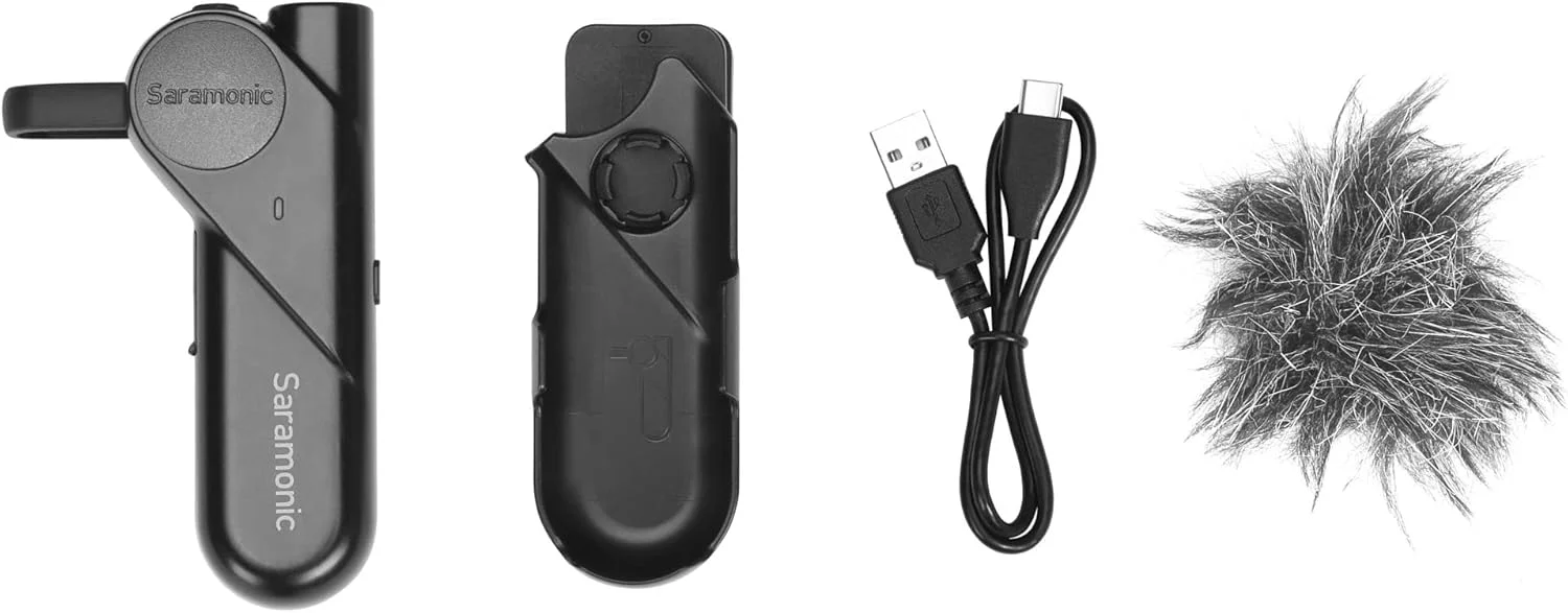 میکروفون بلوتوثی گیره ای بی سیم سارامونیک BTW با خروجی هدفون 3.5 میلی متری و حذف نویز برای کامپیوترها، تلفن های هوشمند، تبلت ها و موارد دیگر میکروفون بلوتوثی گیره ای بی سیم سارامونیک BTW با خروجی هدفون 3.5 میلی متری و حذف نویز برای کامپیوترها، تلفن های هوشمند، تبلت ها و موارد دیگر