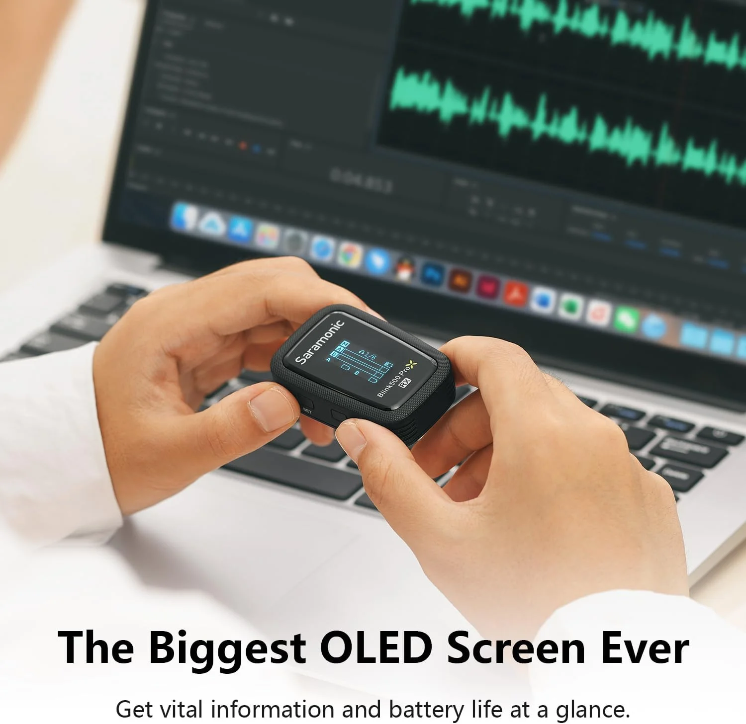 سیستم میکروفون بیسیم یقهای دو نفره سارامونیک Blink 500 ProX B2R با قابلیت ضبط داخلی و میکروفونهای یقهای سیستم میکروفون بیسیم یقهای دو نفره سارامونیک Blink 500 ProX B2R با قابلیت ضبط داخلی و میکروفونهای یقهای