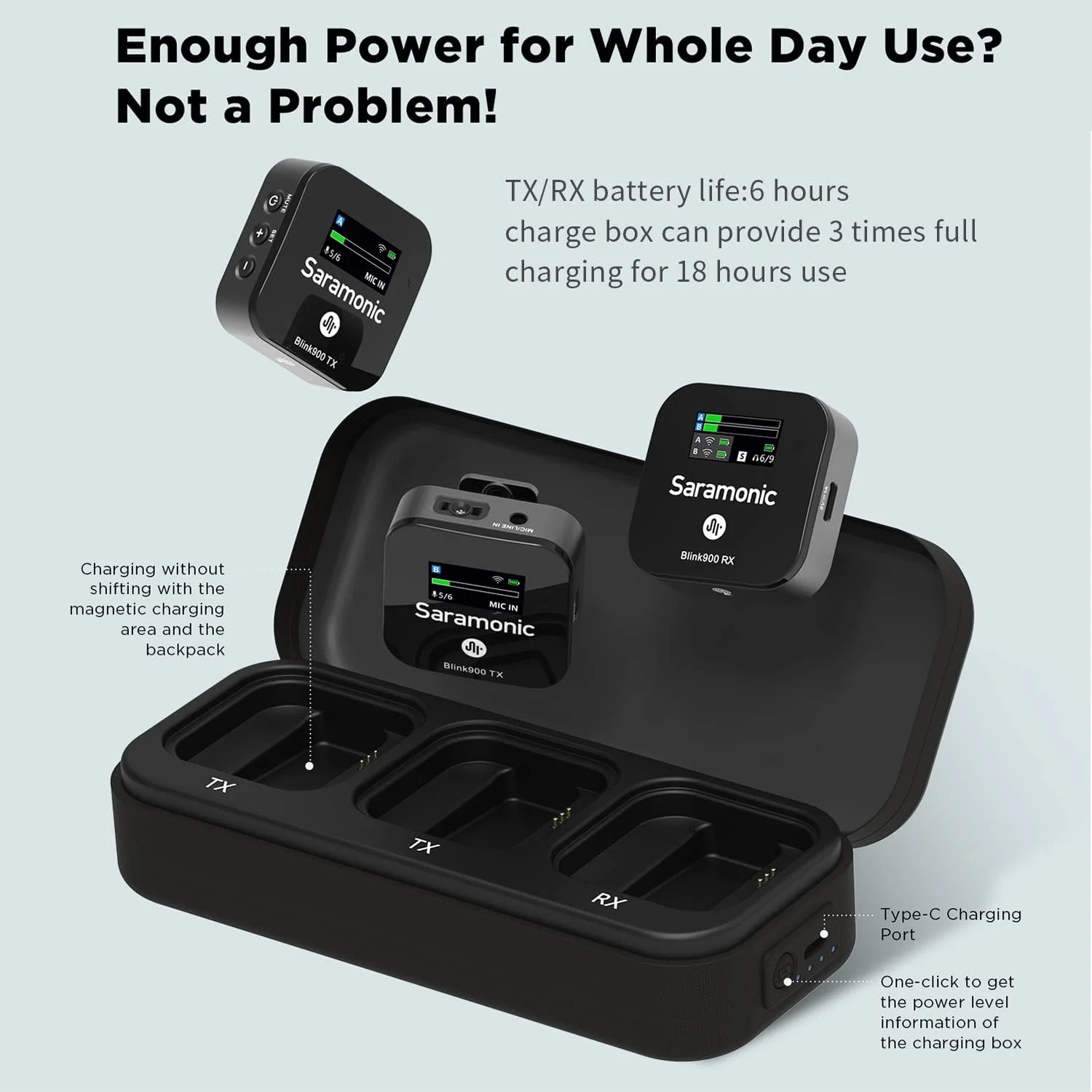 سیستم میکروفون بی سیم دو کاناله 2.4 گیگاهرتزی Saramonic Blink900 B2 با قابلیت مانیتورینگ همزمان برای دوربین های DSLR، دوربین های فیلمبرداری، آیفون، تلفن های هوشمند اندرویدی و تبلت ها برای TikTok YouTube Vlogging Interview سیستم میکروفون بی سیم دو کاناله 2.4 گیگاهرتزی Saramonic Blink900 B2 با قابلیت مانیتورینگ همزمان برای دوربین های DSLR، دوربین های فیلمبرداری، آیفون، تلفن های هوشمند اندرویدی و تبلت ها برای TikTok YouTube Vlogging Interview