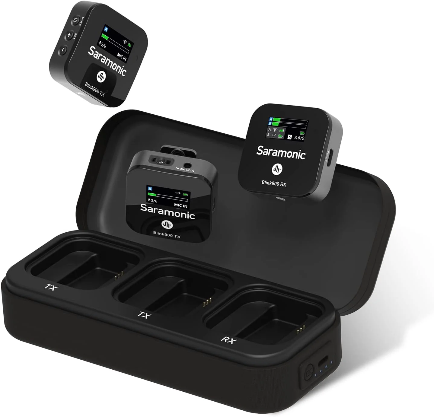 سیستم میکروفون بی سیم دو کاناله 2.4 گیگاهرتزی Saramonic Blink900 B2 با قابلیت مانیتورینگ همزمان برای دوربین های DSLR، دوربین های فیلمبرداری، آیفون، تلفن های هوشمند اندرویدی و تبلت ها برای TikTok YouTube Vlogging Interview سیستم میکروفون بی سیم دو کاناله 2.4 گیگاهرتزی Saramonic Blink900 B2 با قابلیت مانیتورینگ همزمان برای دوربین های DSLR، دوربین های فیلمبرداری، آیفون، تلفن های هوشمند اندرویدی و تبلت ها برای TikTok YouTube Vlogging Interview