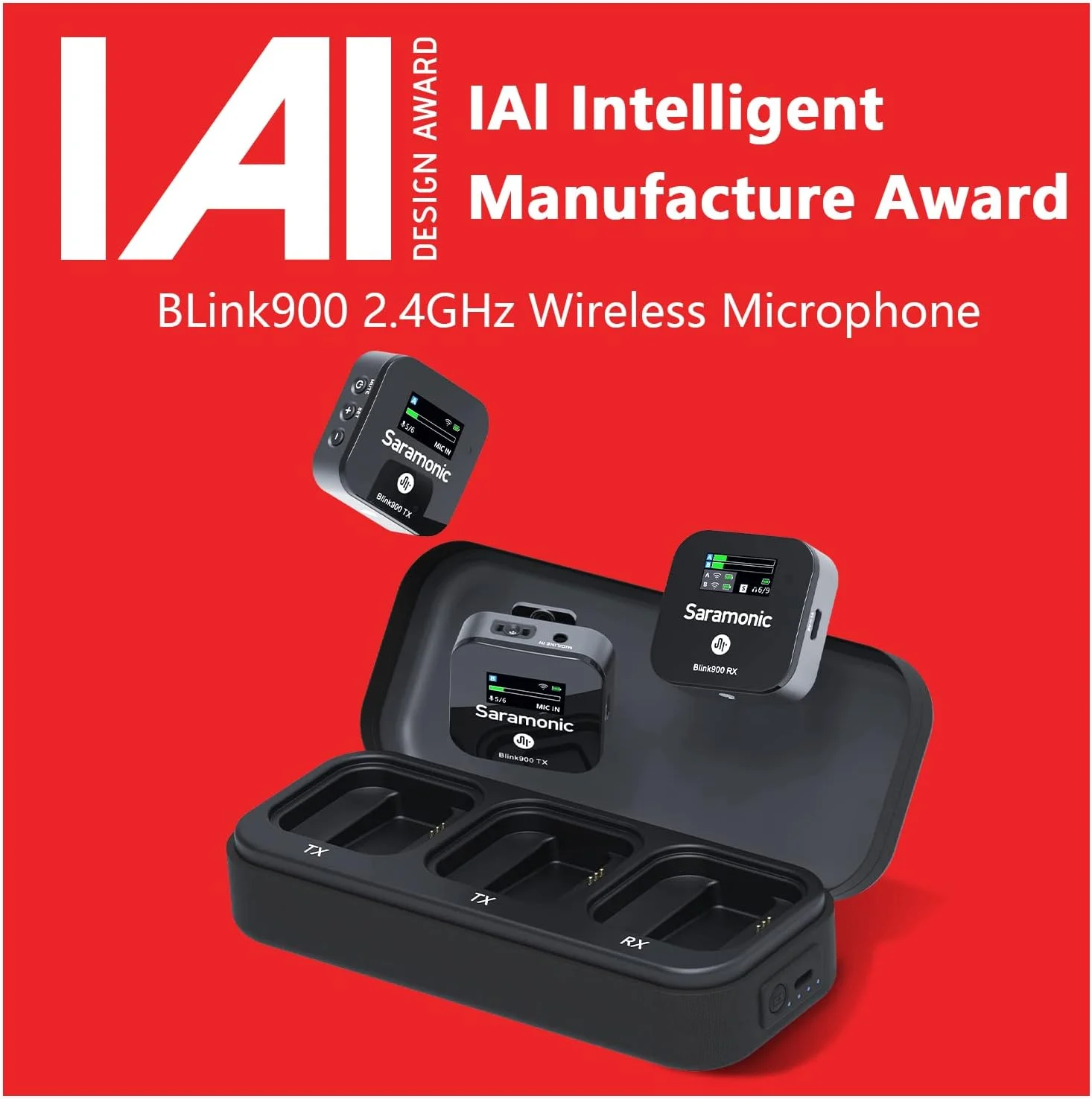 سیستم میکروفون بی سیم دو کاناله 2.4 گیگاهرتزی Saramonic Blink900 B2 با قابلیت مانیتورینگ همزمان برای دوربین های DSLR، دوربین های فیلمبرداری، آیفون، تلفن های هوشمند اندرویدی و تبلت ها برای TikTok YouTube Vlogging Interview سیستم میکروفون بی سیم دو کاناله 2.4 گیگاهرتزی Saramonic Blink900 B2 با قابلیت مانیتورینگ همزمان برای دوربین های DSLR، دوربین های فیلمبرداری، آیفون، تلفن های هوشمند اندرویدی و تبلت ها برای TikTok YouTube Vlogging Interview