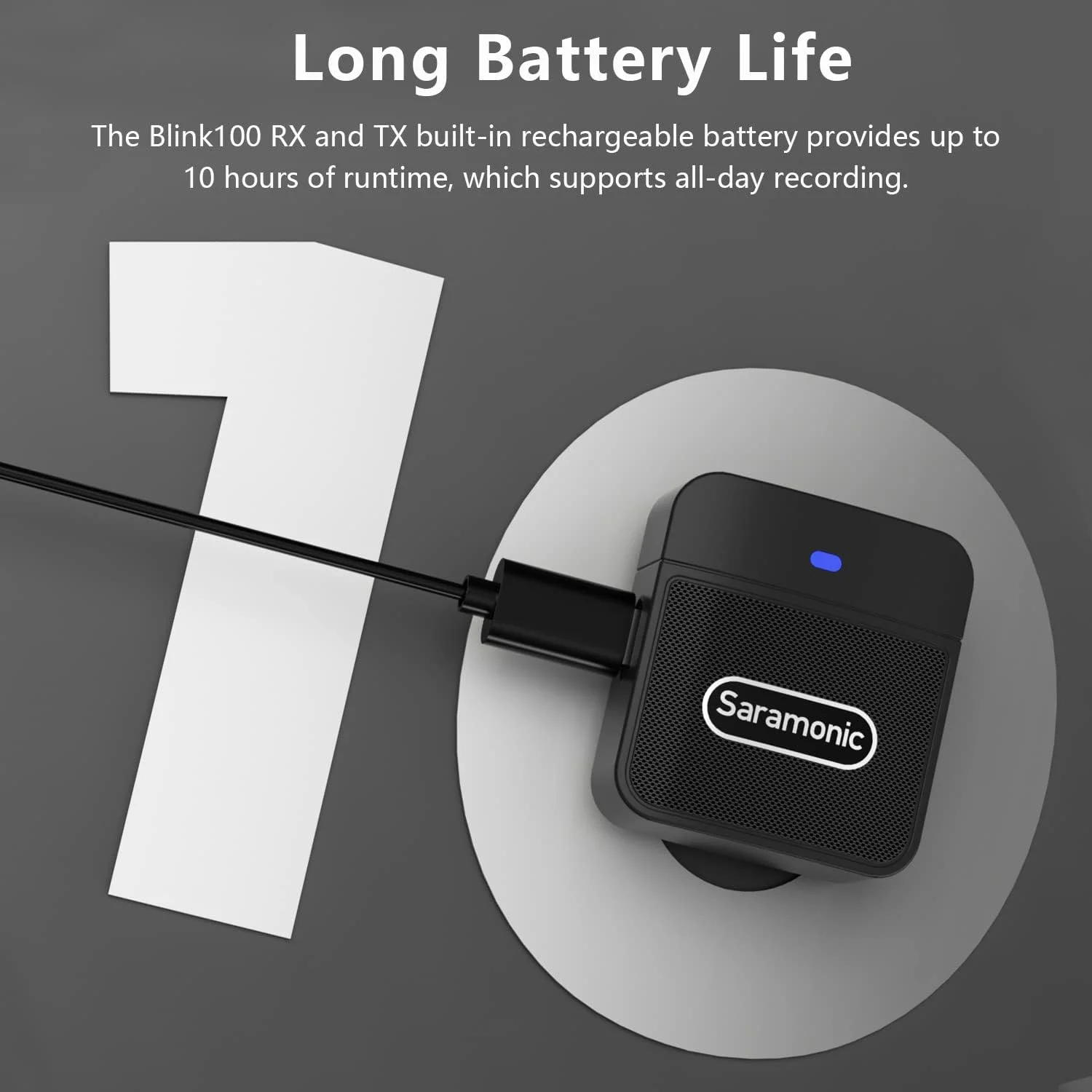 میکروفون یقه ای بی سیم سارامونیک مدل Blink100 B2 2.4GHz، میکروفون یقه ای بی سیم دوگانه برای دوربین ها، گوشی های هوشمند، ضبط DSLR، ولاگ، کاهش نویز، عمر باتری 10 ساعته، 2 فرستنده + 1 گیرنده میکروفون یقه ای بی سیم سارامونیک مدل Blink100 B2 2.4GHz، میکروفون یقه ای بی سیم دوگانه برای دوربین ها، گوشی های هوشمند، ضبط DSLR، ولاگ، کاهش نویز، عمر باتری 10 ساعته، 2 فرستنده + 1 گیرنده