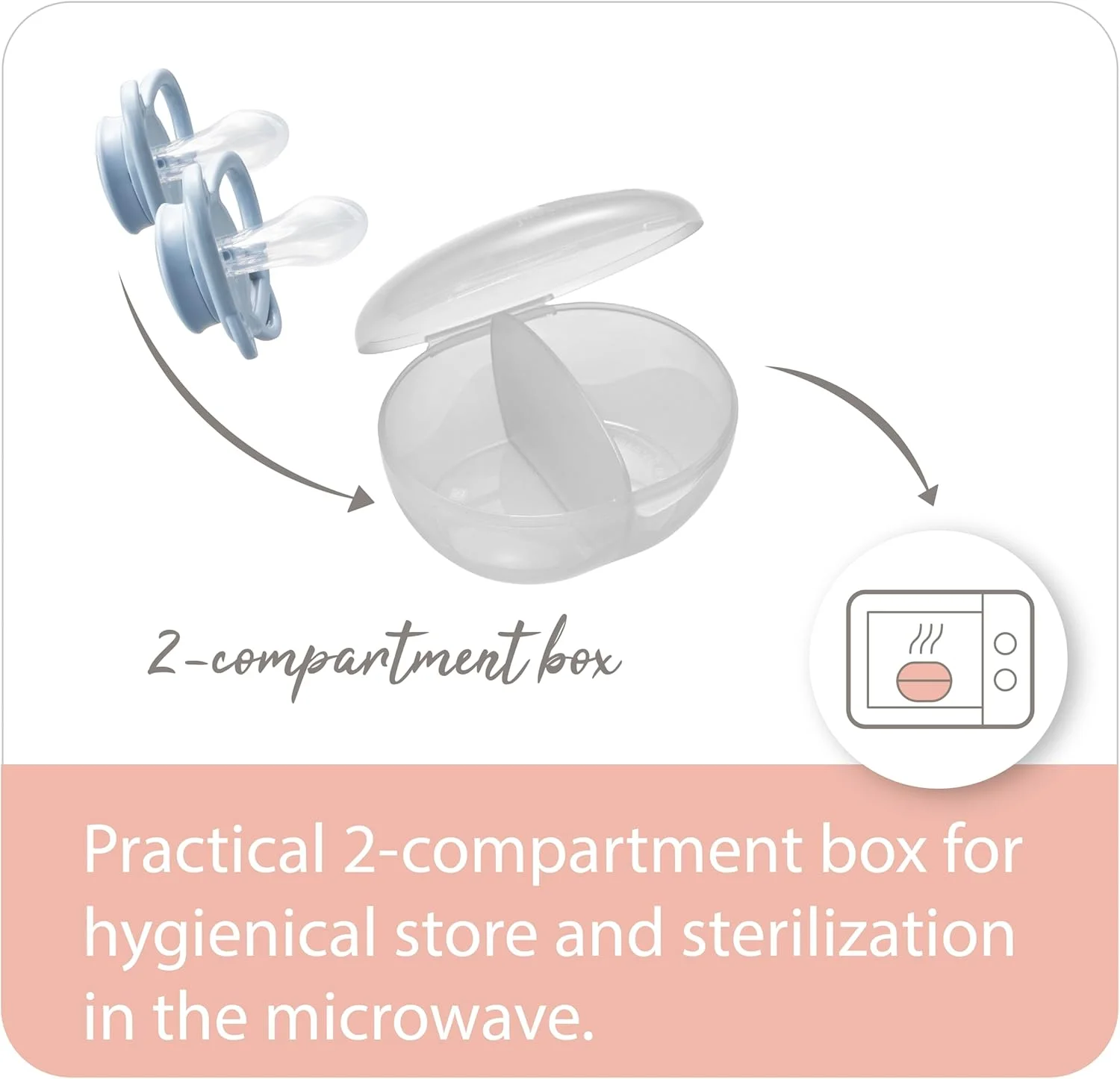 پستانک ارتودنسی نیپ مدل پروانه ای با جعبه استریل کننده، 0-6 ماه، 2 عدد، دخترانه و پسرانه، پستانک سیلیکونی فوق سبک، سیلیکون فاقد BPA، دندان گیر نرم برای نوزادان، ساخت آلمان، جریان هوای بیشتر پستانک ارتودنسی نیپ مدل پروانه ای با جعبه استریل کننده، 0-6 ماه، 2 عدد، دخترانه و پسرانه، پستانک سیلیکونی فوق سبک، سیلیکون فاقد BPA، دندان گیر نرم برای نوزادان، ساخت آلمان، جریان هوای بیشتر