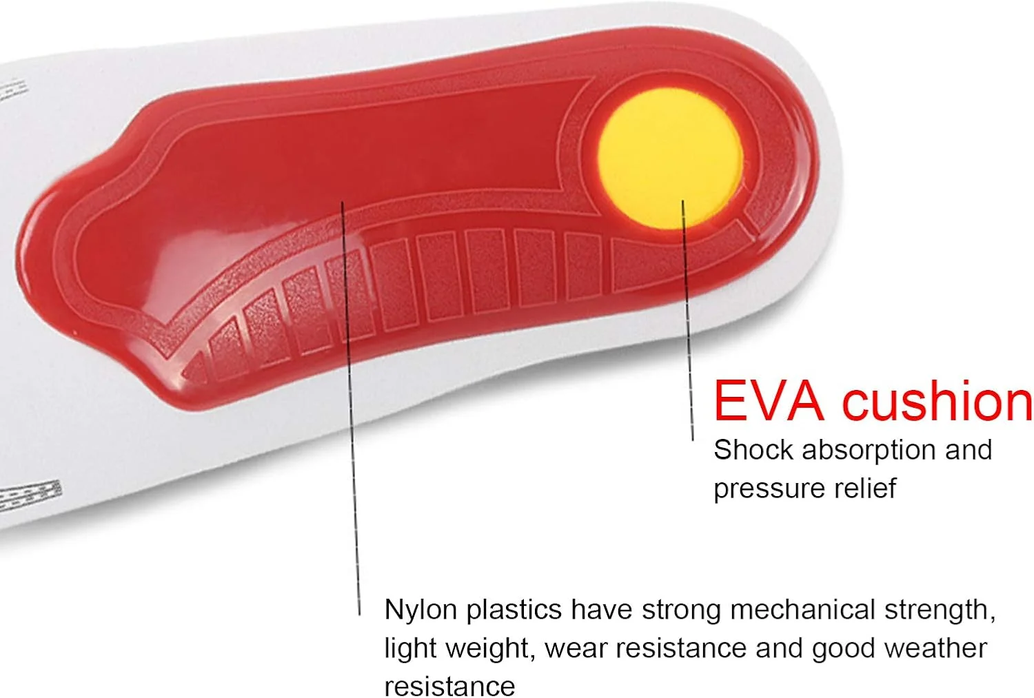 کفی طبی اورتوتیک EVA Hingers - کفی تنفسی کشسان برای دویدن - پد زیره کفش مردانه و زنانه