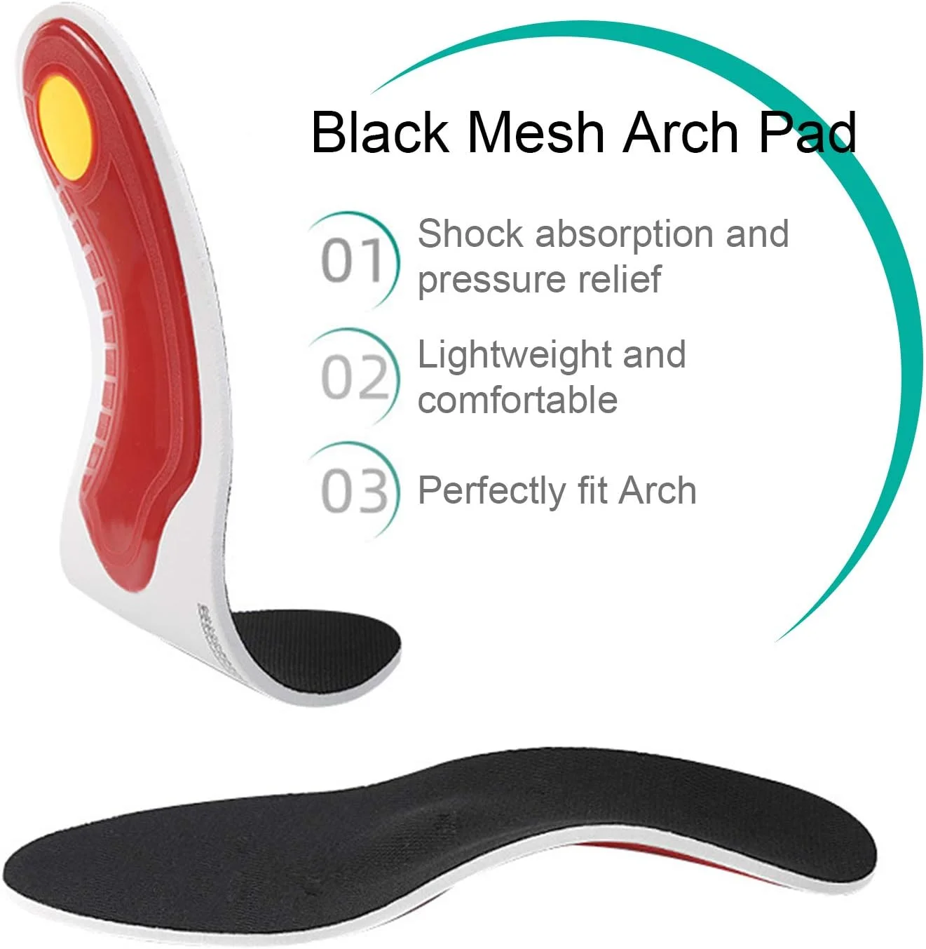 کفی طبی اورتوتیک EVA Hingers - کفی تنفسی کشسان برای دویدن - پد زیره کفش مردانه و زنانه