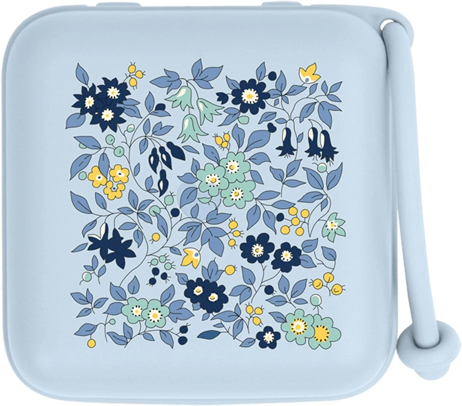 جعبه پستانک بیبز BIBS x Liberty طرح Chamomile Lawn آبی کودکانه