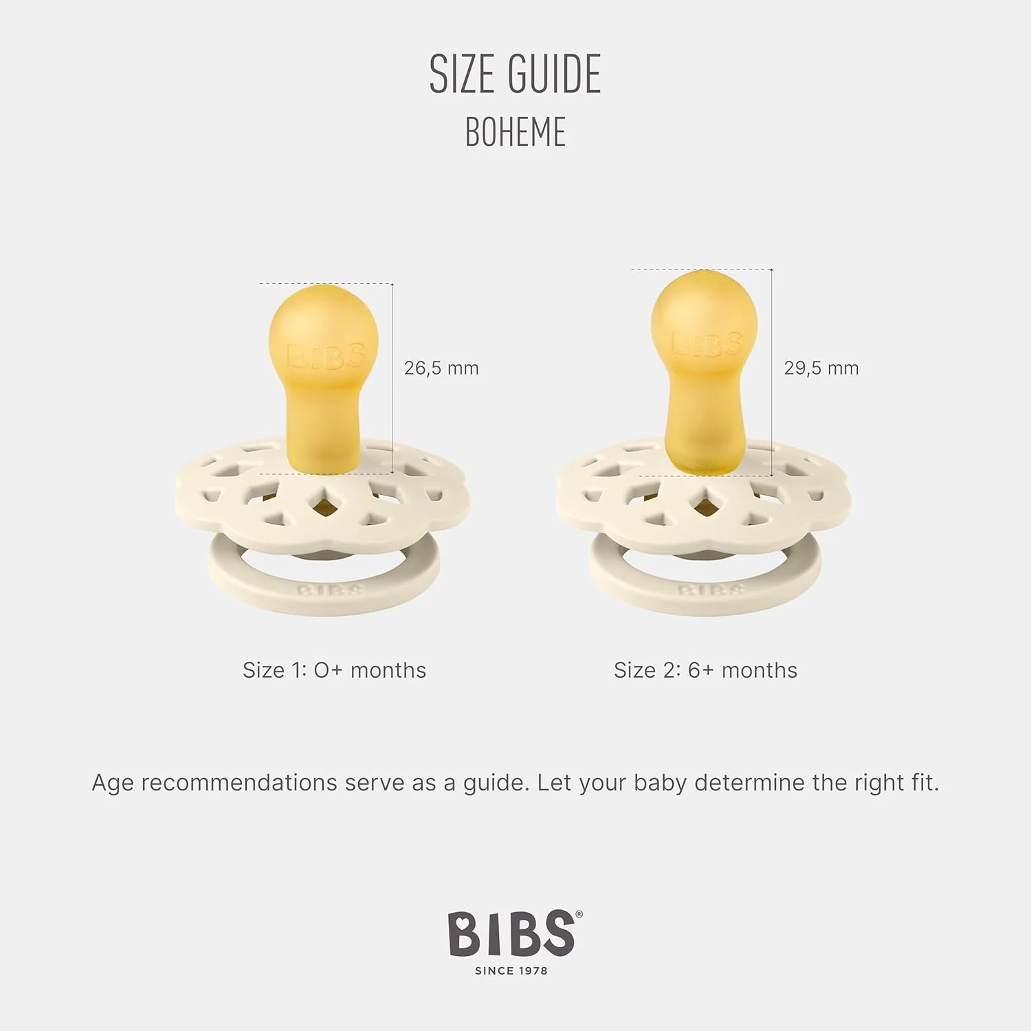 پستانک گرد لاتکس طبیعی Bibs Boheme سایز 2 (6-18 ماه) - بسته 2 عددی - Blossom/DuskyLilac