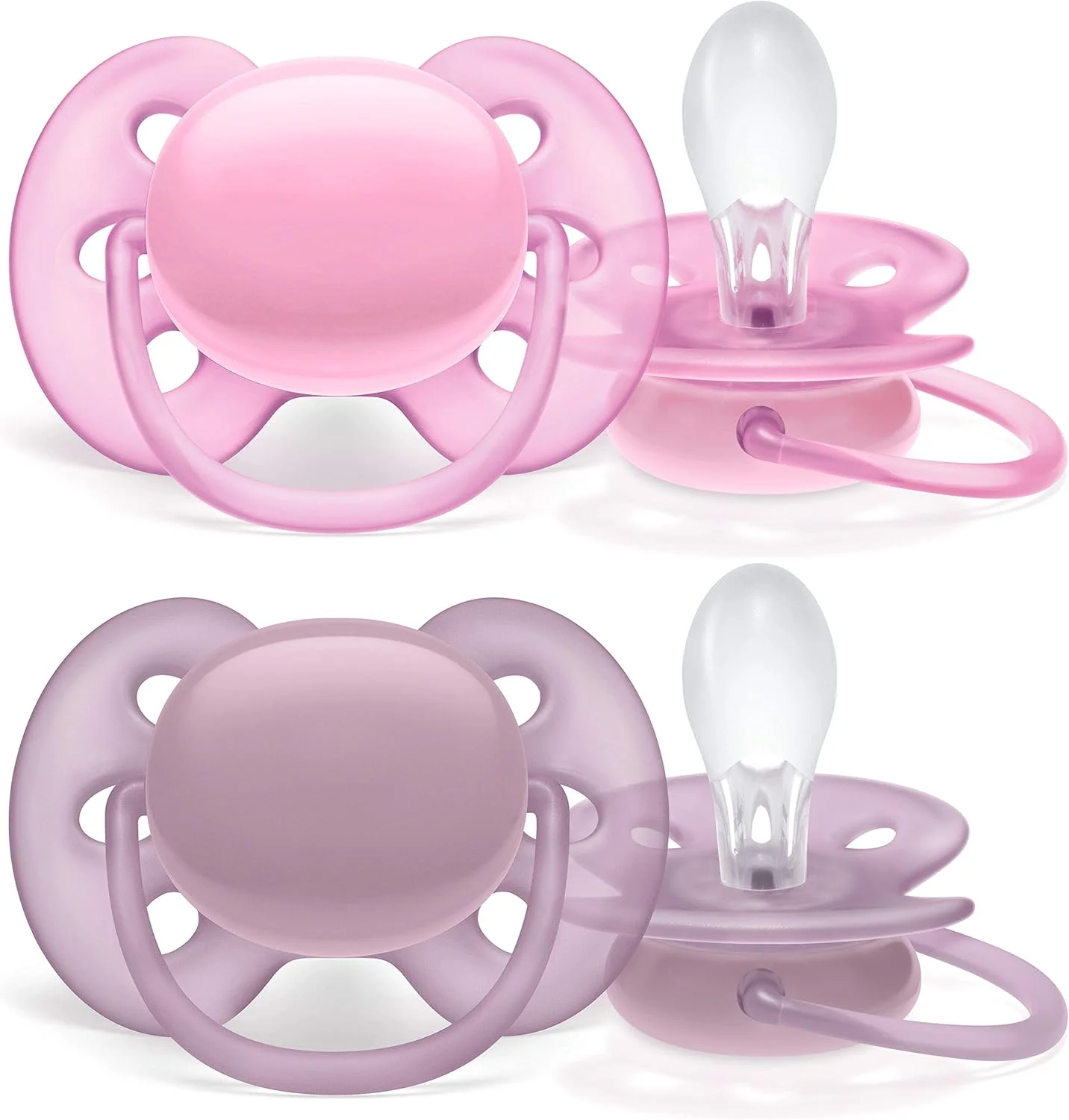 پستانک بسیار نرم اونت فیلیپس، 6-18 ماه، صورتی، بسته 4 عددی، SCF211/41 پستانک بسیار نرم اونت فیلیپس، 6-18 ماه، صورتی، بسته 4 عددی، SCF211/41