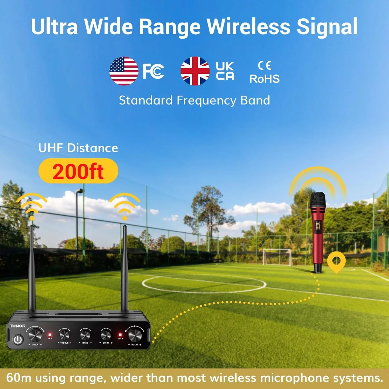 سیستم میکروفون بی سیم TONOR، ست میکروفون کارائوکه UHF حرفه ای، میکروفون خوانندگی با گیرنده برای کارائوکه، رویدادهای دی جی، کلیساها، عروسی ها، سخنرانی ها، PA TW350 قرمز سیستم میکروفون بی سیم TONOR، ست میکروفون کارائوکه UHF حرفه ای، میکروفون خوانندگی با گیرنده برای کارائوکه، رویدادهای دی جی، کلیساها، عروسی ها، سخنرانی ها، PA TW350 قرمز