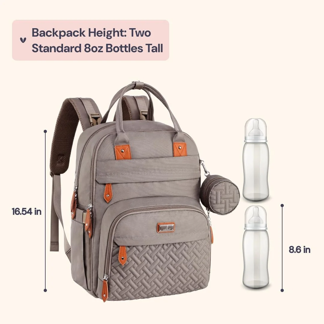 کیف پوشک کوله پشتی BabbleRoo، کیف های تعویض پوشک کودک چند منظوره ضد آب