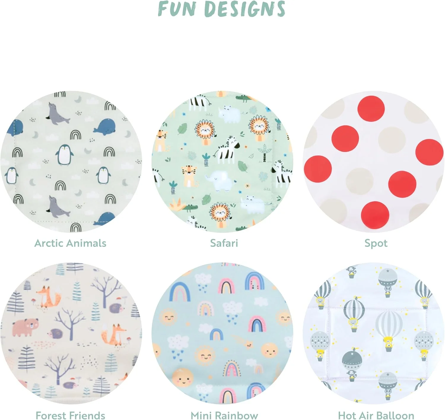 زیرانداز تعویض پوشک کودک پولار گیر - سبز سافاری - قابل تمیز کردن، قابل حمل، پد دار، تاشو، زیرانداز تعویض مسافرتی با جیب