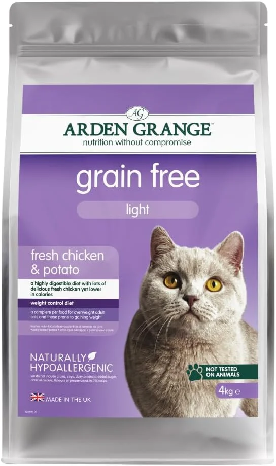 غذای خشک گربه بالغ Arden Grange بدون غلات، با مرغ تازه و سیب زمینی - 4 کیلوگرم