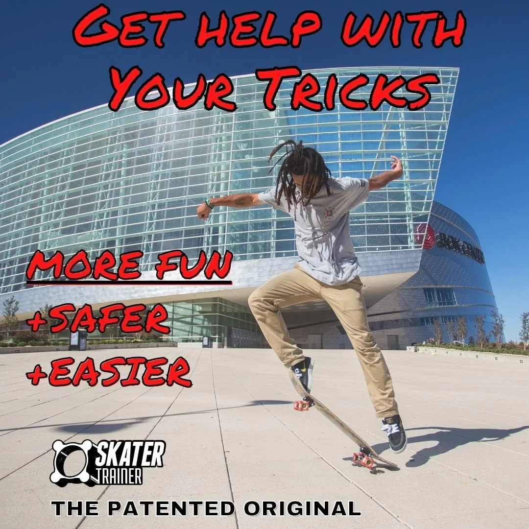 SkaterTrainers - آموزش سریع ترفندهای اسکیت برد بدون نیاز به تجربه - سرگرم کننده، ایمن و آسان - الی، کیک فلیپ و غیره - مناسب برای تمام سنین - لوازم جانبی، هدیه ای عالی برای پر کردن جوراب کریسمس برای پسران و دختران نوجوان