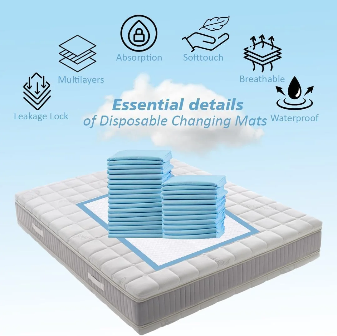 زیرانداز تعویض پوشک یکبار مصرف کودک به همراه گرم کن شیشه شیر - بسته 240 عددی ضد آب، پدهای پوشک فوق العاده نرم (60x45 سانتی متر) + گرم کن برقی سریع شیر با گرمایش دوگانه و درب شیشه ای ایده آل برای نوزادان، مسافرت و خانه