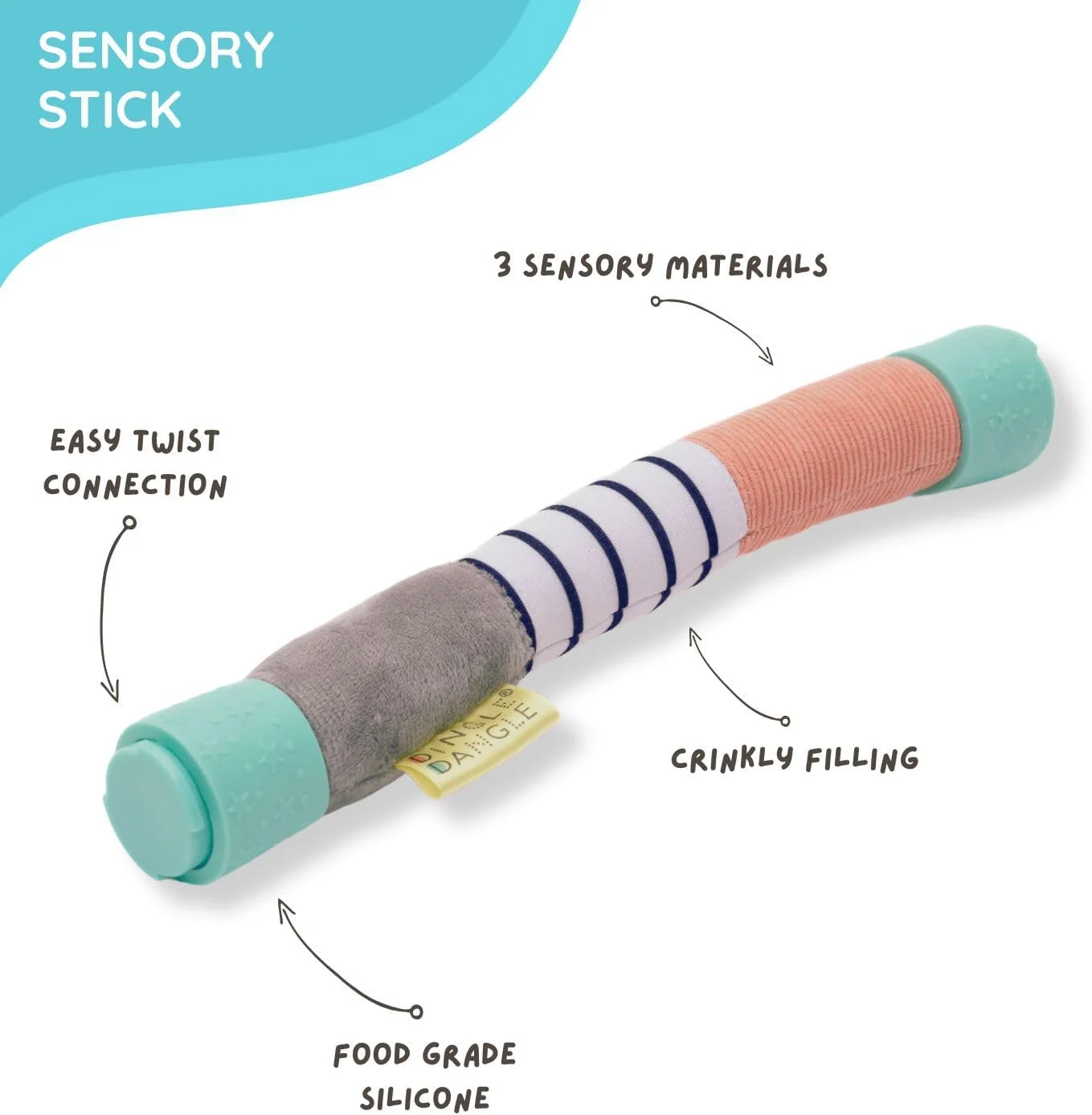 دینگِل دَنگِل - وسیله سرگرم کننده برای تعویض پوشک - هدبند کمک کننده تعویض پوشک، موبایل نوزاد و جغجغه حسی. ملزومات ضروری نوزاد - هدیه عالی برای سیسمونی یا جشن نوزاد - معرفی شده در Shark Tank دینگِل دَنگِل - وسیله سرگرم کننده برای تعویض پوشک - هدبند کمک کننده تعویض پوشک، موبایل نوزاد و جغجغه حسی. ملزومات ضروری نوزاد - هدیه عالی برای سیسمونی یا جشن نوزاد - معرفی شده در Shark Tank