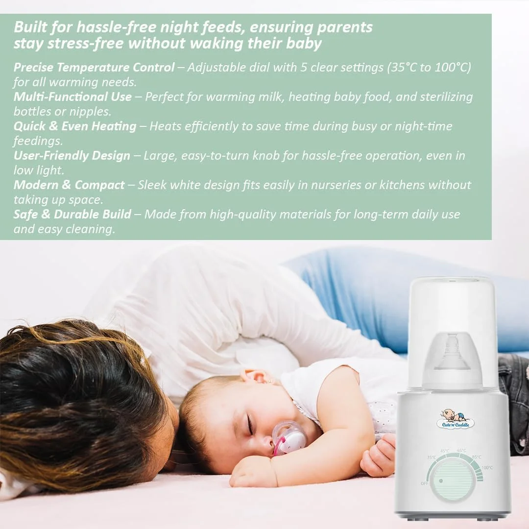 زیرانداز تعویض پوشک یکبار مصرف کودک به همراه گرم کن شیشه شیر - بسته 240 عددی ضد آب، پدهای پوشک فوق العاده نرم (60x45 سانتی متر) + گرم کن برقی سریع شیر با گرمایش دوگانه و درب شیشه ای ایده آل برای نوزادان، مسافرت و خانه