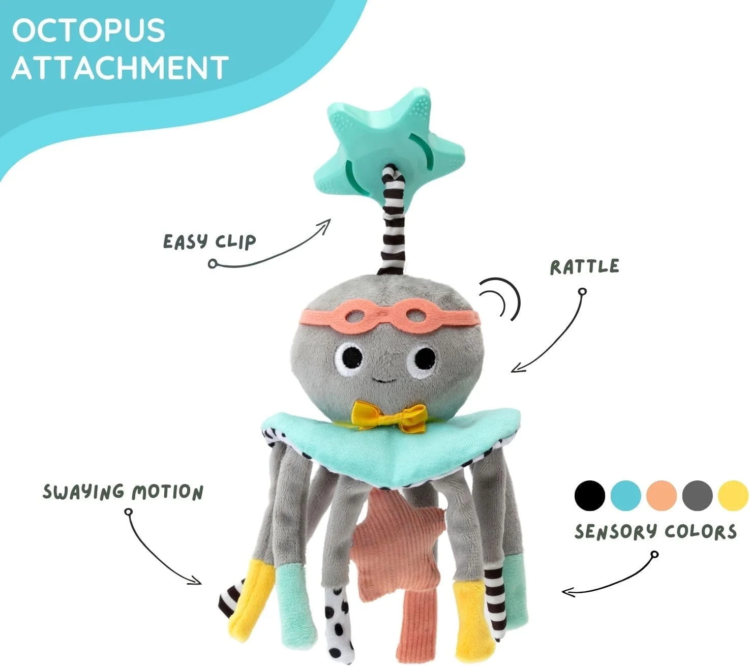 دینگِل دَنگِل - وسیله سرگرم کننده برای تعویض پوشک - هدبند کمک کننده تعویض پوشک، موبایل نوزاد و جغجغه حسی. ملزومات ضروری نوزاد - هدیه عالی برای سیسمونی یا جشن نوزاد - معرفی شده در Shark Tank دینگِل دَنگِل - وسیله سرگرم کننده برای تعویض پوشک - هدبند کمک کننده تعویض پوشک، موبایل نوزاد و جغجغه حسی. ملزومات ضروری نوزاد - هدیه عالی برای سیسمونی یا جشن نوزاد - معرفی شده در Shark Tank