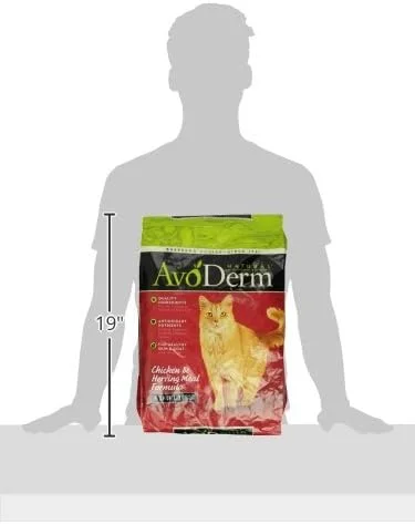 غذای خشک گربه بالغ با طعم مرغ و شاه ماهی Avoderm Natural، 11 پوند غذای خشک گربه بالغ با طعم مرغ و شاه ماهی Avoderm Natural، 11 پوند