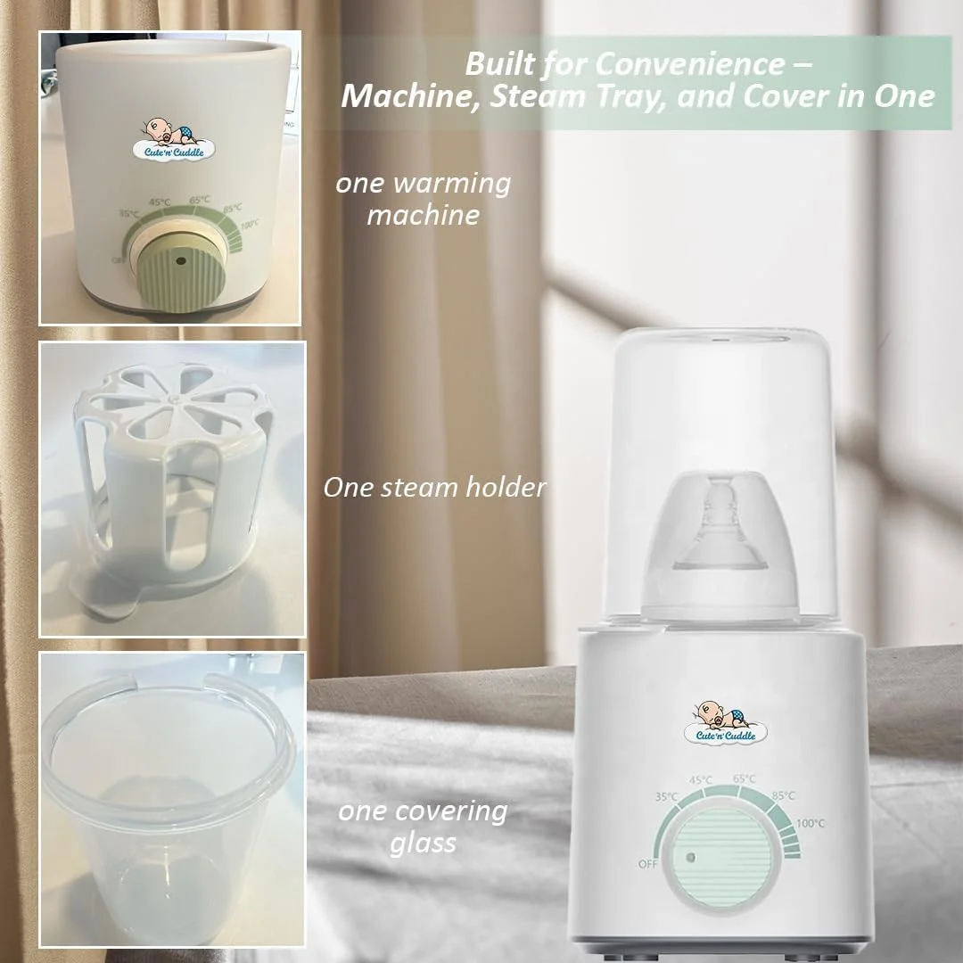 زیرانداز تعویض پوشک یکبار مصرف کودک به همراه گرم کننده شیشه شیر - بسته 210 عددی زیرانداز ضد آب و فوق العاده نرم (60x45 سانتی متر) + گرم کننده سریع برقی شیر با گرمایش دوگانه و درب شیشه ای، ایده آل برای نوزادان، مسافرت و خانه.