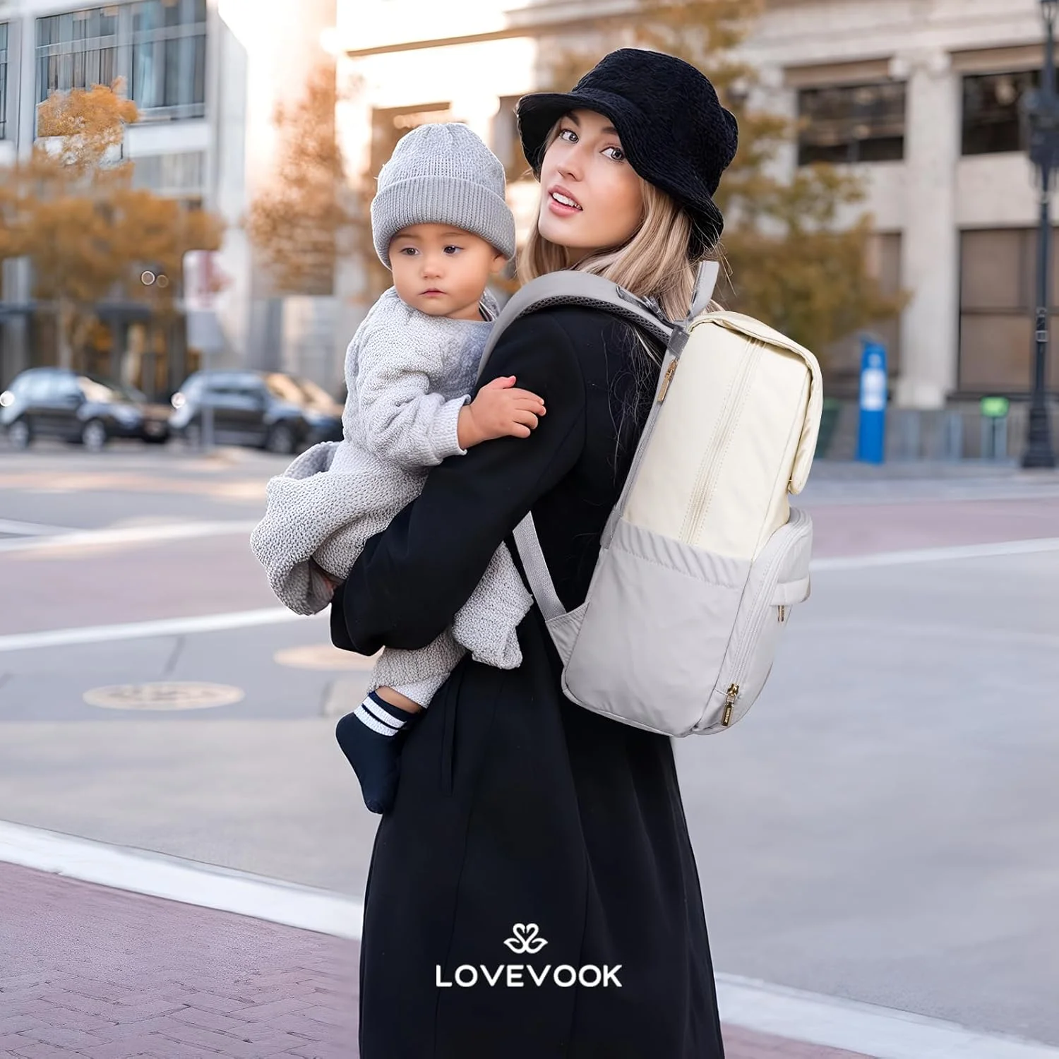 کیف لوازم کودک کوله پشتی LOVEVOOK، کیف مسافرتی کودک برای دختران و پسران، کیف لوازم کودک ضد آب با زیرانداز تعویض کیف لوازم کودک کوله پشتی LOVEVOOK، کیف مسافرتی کودک برای دختران و پسران، کیف لوازم کودک ضد آب با زیرانداز تعویض