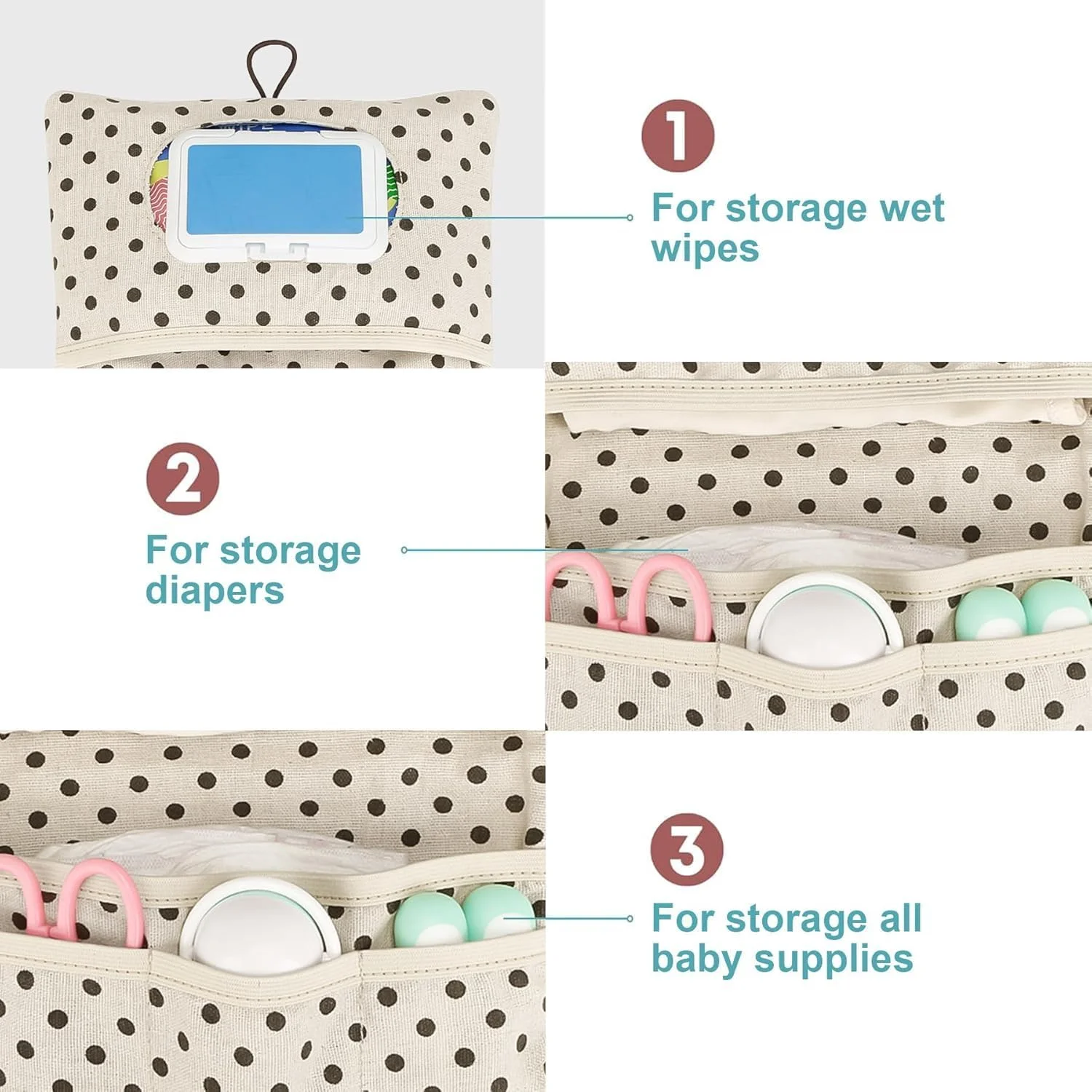 کیف ارگانایزر جداشدنی لوازم پوشک - ارگانایزر کیف 6 جیبه برای لوازم ضروری نوزاد، کیف دستی و کیف پول - پلی استر ضد آب و قابل تمیز کردن، کیف قابل حمل پوشک بچه با دسته (سبز جنگلی) کیف ارگانایزر جداشدنی لوازم پوشک - ارگانایزر کیف 6 جیبه برای لوازم ضروری نوزاد، کیف دستی و کیف پول - پلی استر ضد آب و قابل تمیز کردن، کیف قابل حمل پوشک بچه با دسته (سبز جنگلی)