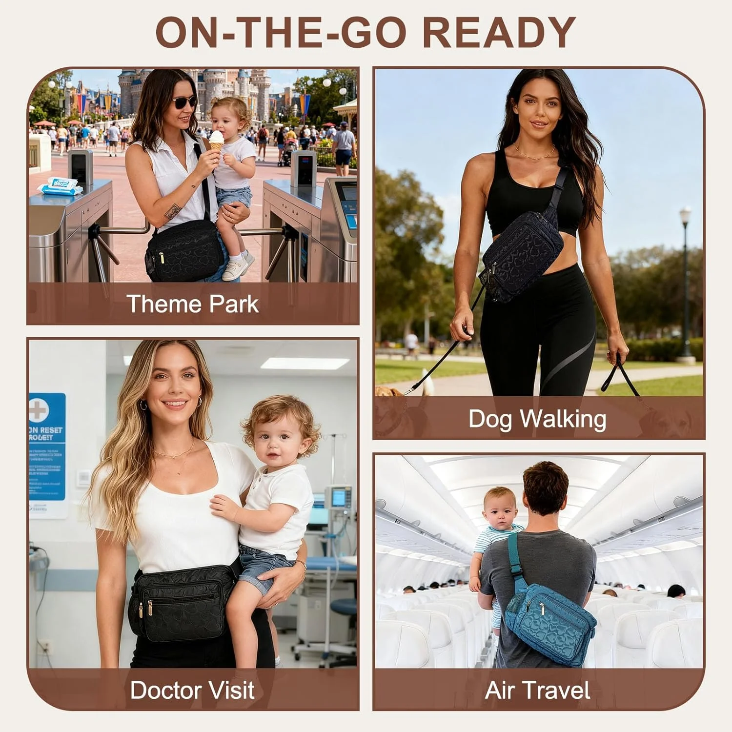 کیف کمری لوازم کودک رکسمور با زیرانداز تعویض قابل حمل، کیف کمری کراسبادی قابل تنظیم برای زنان، سازماندهنده کوچک و جمعوجور لوازم ضروری کودک برای سفر، پیکنیک، استفاده روزانه، بژ، کیف لوازم کودک کوچک و شیک کیف کمری لوازم کودک رکسمور با زیرانداز تعویض قابل حمل، کیف کمری کراسبادی قابل تنظیم برای زنان، سازماندهنده کوچک و جمعوجور لوازم ضروری کودک برای سفر، پیکنیک، استفاده روزانه، بژ، کیف لوازم کودک کوچک و شیک