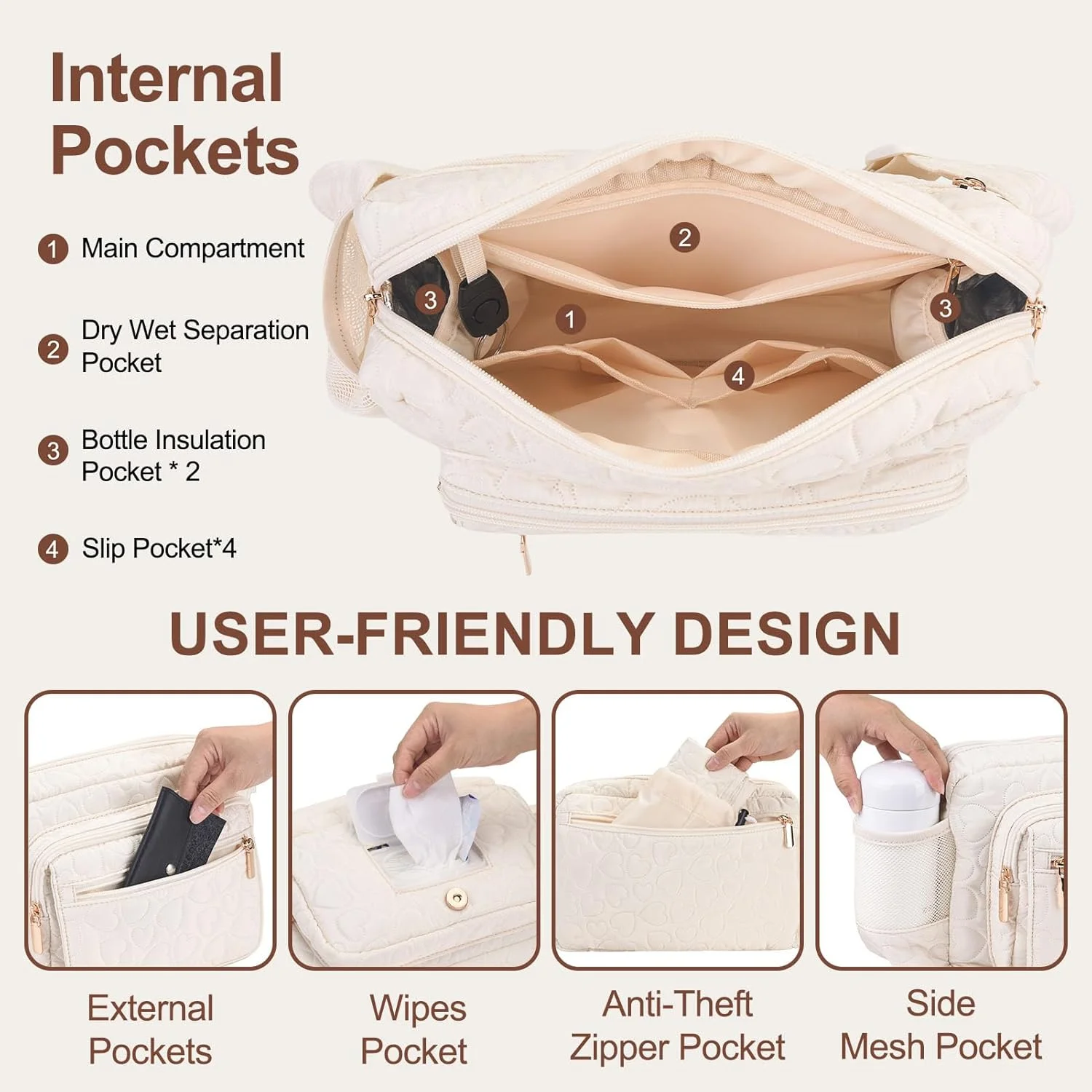 کیف کمری لوازم کودک رکسمور با زیرانداز تعویض قابل حمل، کیف کمری کراسبادی قابل تنظیم برای زنان، سازماندهنده کوچک و جمعوجور لوازم ضروری کودک برای سفر، پیکنیک، استفاده روزانه، بژ، کیف لوازم کودک کوچک و شیک کیف کمری لوازم کودک رکسمور با زیرانداز تعویض قابل حمل، کیف کمری کراسبادی قابل تنظیم برای زنان، سازماندهنده کوچک و جمعوجور لوازم ضروری کودک برای سفر، پیکنیک، استفاده روزانه، بژ، کیف لوازم کودک کوچک و شیک