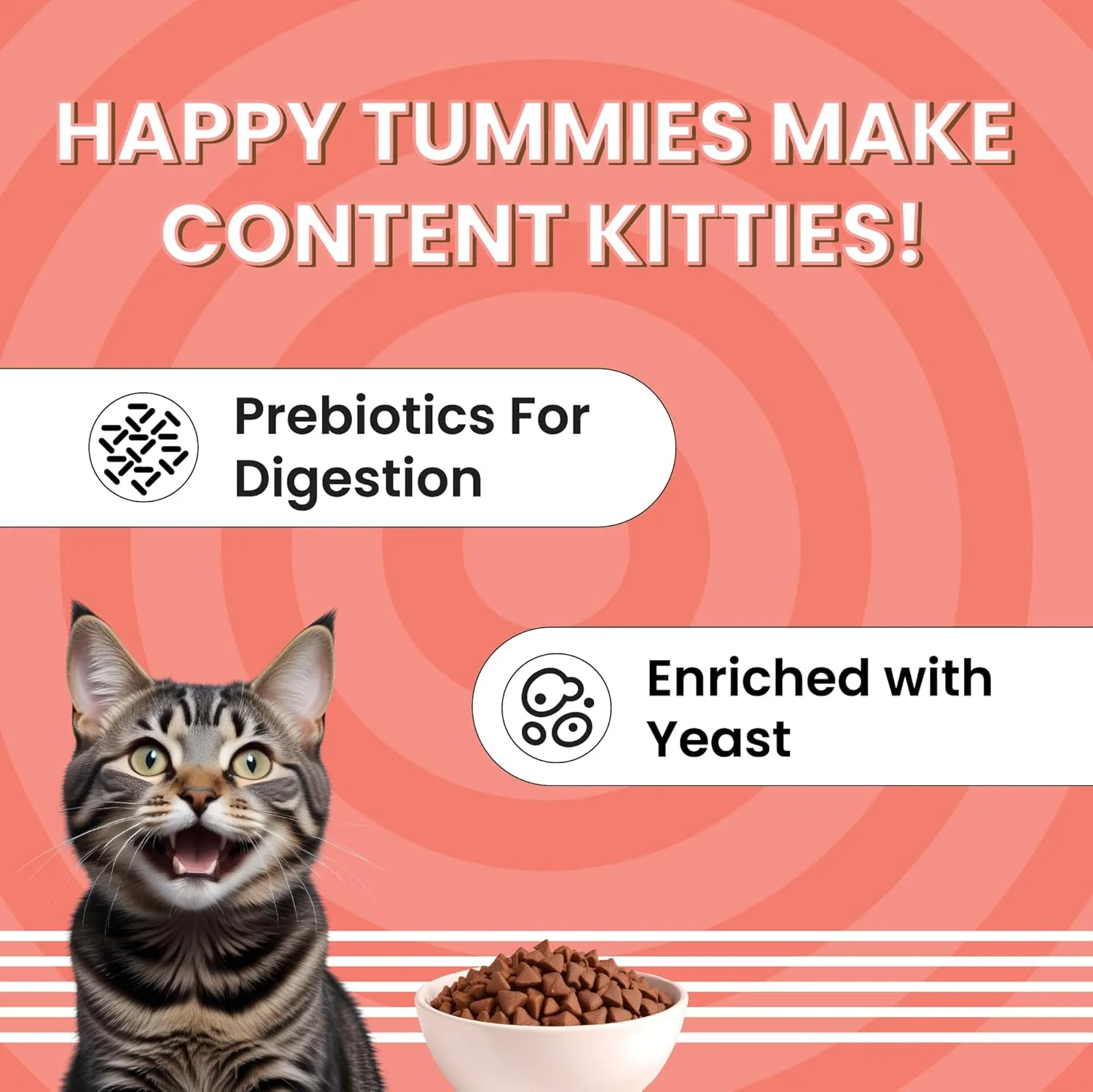 غذای خشک گربه بالغ بارک اوت لاود - تغذیه ضروری با طعم ماهی و مرغ، حاوی پروبیوتیک، کنترل کننده گلوله مویی، روغن ماهی تن (2 کیلوگرم)