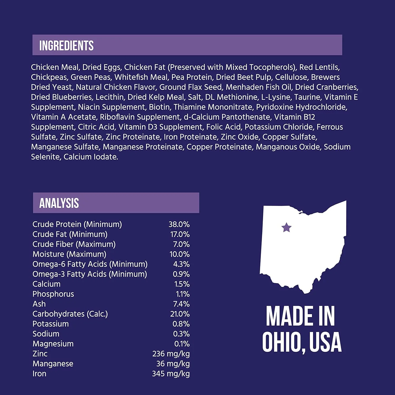بهترین نژاد غذای خشک گربه بدون غلات ساخت آمریکا [غذای خشک طبیعی گربه برای تمام سنین] - 4 پوند