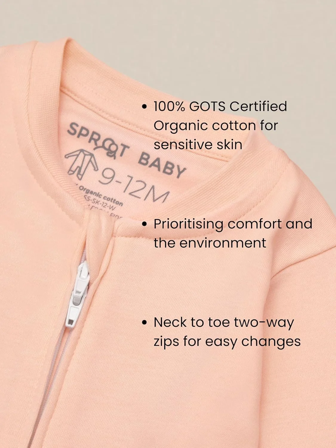 لباس خواب بدون جوراب نوزادی پنبه ارگانیک ممتاز Sproot Baby | بسته 2 عددی اقیانوس و شن، نوزاد | لباس خواب نوزاد و کودک نوپا унисекс با زیپ 2 طرفه و دستکش | راحتی و تعویض آسان لباس خواب بدون جوراب نوزادی پنبه ارگانیک ممتاز Sproot Baby | بسته 2 عددی اقیانوس و شن، نوزاد | لباس خواب نوزاد و کودک نوپا унисекс با زیپ 2 طرفه و دستکش | راحتی و تعویض آسان