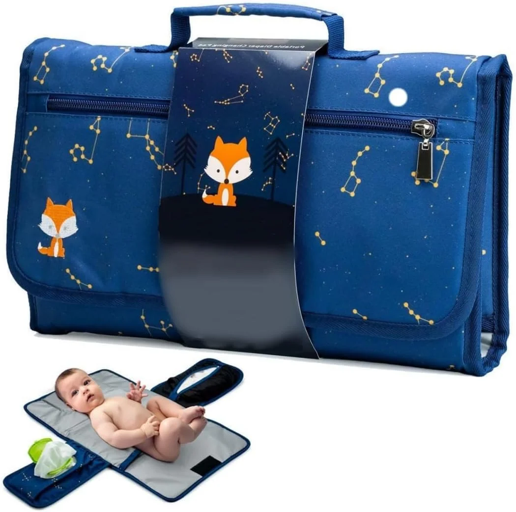 زیرانداز تعویض پوشک کودک Strayelf، زیرانداز تعویض قابل حمل برای کیف پوشک یا میز تعویض، زیرانداز تعویض پوشک یک دستی، لوازم ضروری نوزاد، هدیه سیسمونی، وسایل نوزاد униsex (آبی) زیرانداز تعویض پوشک کودک Strayelf، زیرانداز تعویض قابل حمل برای کیف پوشک یا میز تعویض، زیرانداز تعویض پوشک یک دستی، لوازم ضروری نوزاد، هدیه سیسمونی، وسایل نوزاد униsex (آبی)