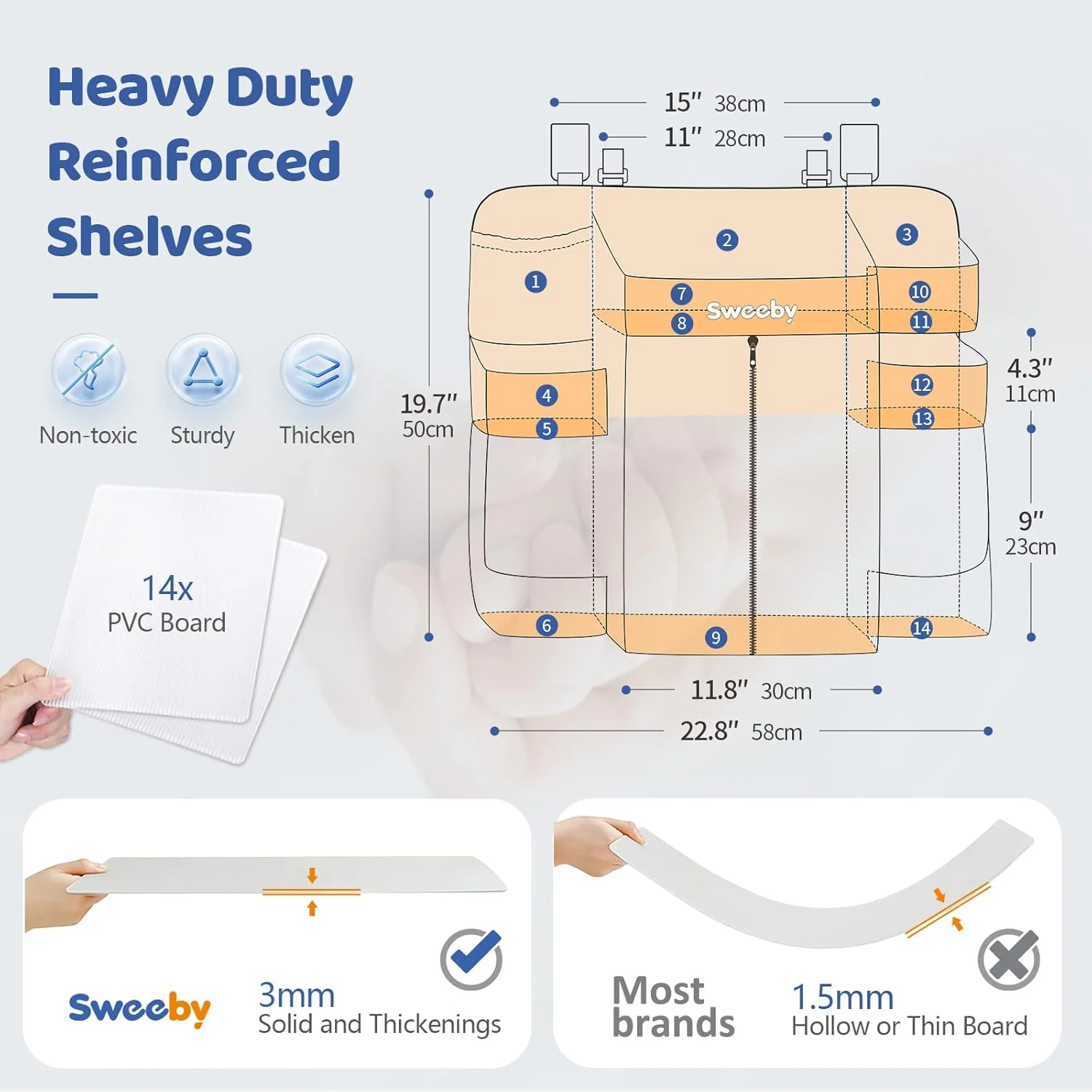 سازمان دهنده پوشک Sweeby برای میز تعویض و استاکر پوشک تختخواب، سازمان دهنده های اتاق کودک برای تختخواب، آویز سازمان دهنده لوازم ضروری کودک سازمان دهنده پوشک Sweeby برای میز تعویض و استاکر پوشک تختخواب، سازمان دهنده های اتاق کودک برای تختخواب، آویز سازمان دهنده لوازم ضروری کودک