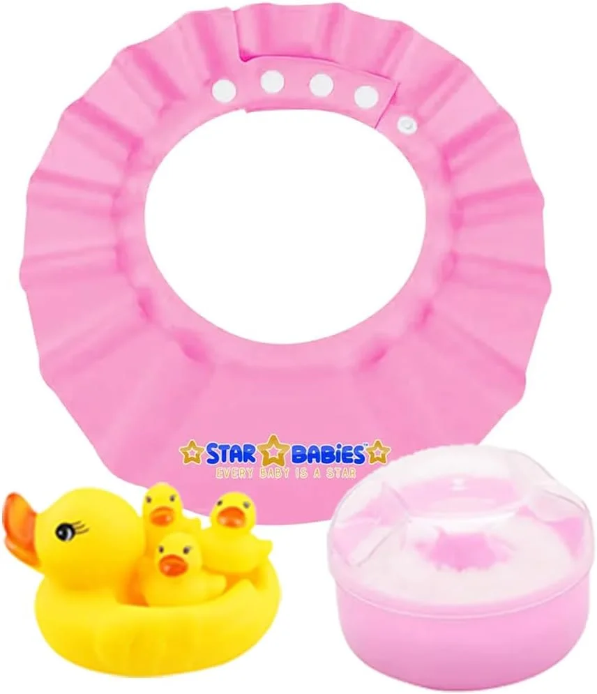 ست لوازم ضروری نوزاد استار بیبی، بسته 7 عددی به همراه کیف لوازم کودک رایگان - صورتی