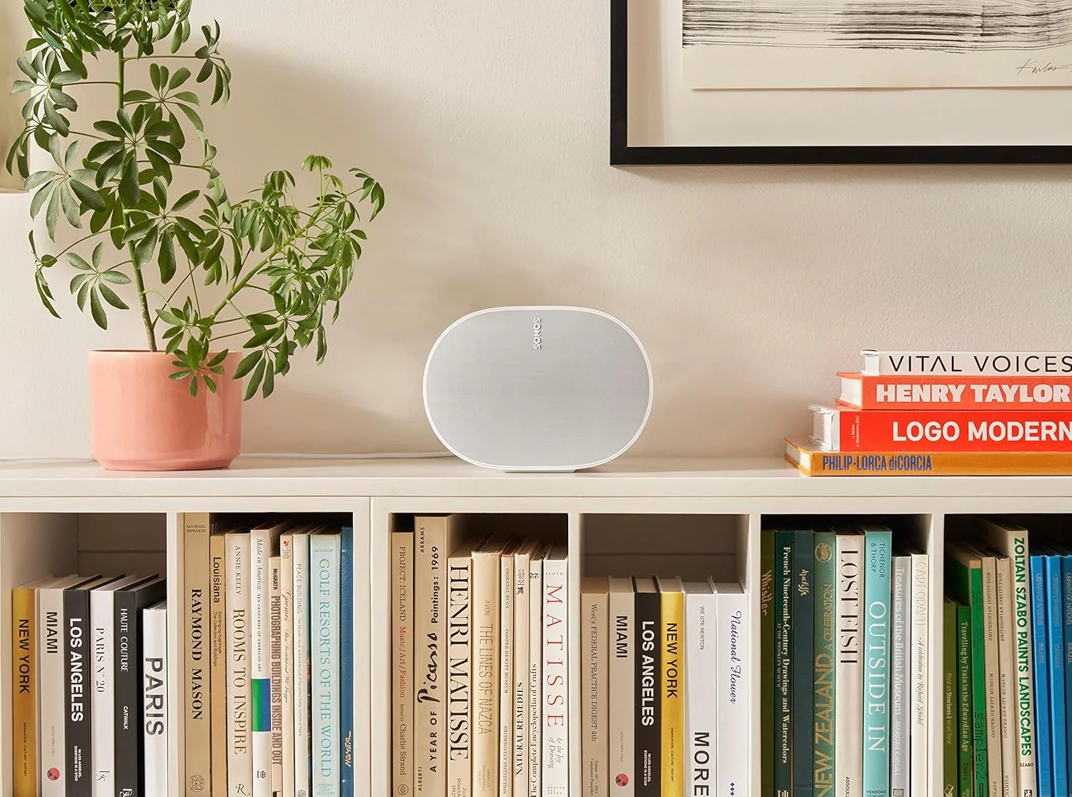 اسپیکر هوشمند صوتی فضایی Sonos Era 300 با WiFi، بلوتوث، سازگار با Amazon Alexa، Dolby Atmos - سفید