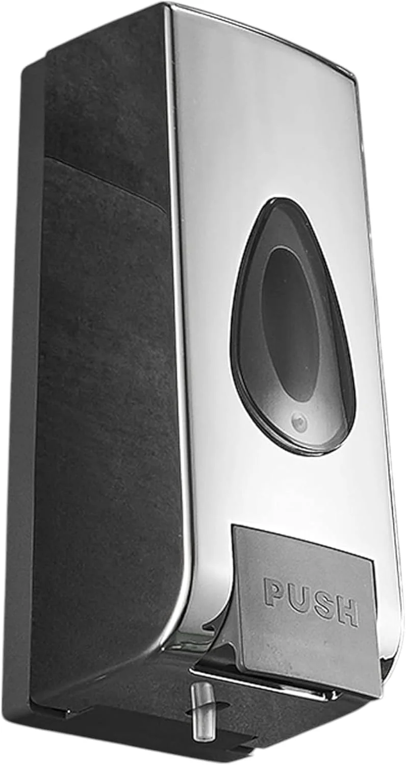 AZTON - 5001 - جا مایع دیواری یونیورسال - جا ژل دوش فشاری برای حمام و آشپزخانه، پر کردن آسان، طراحی ضد نشت - ایده آل برای صابون، شامپو، ضدعفونی کننده دست (500 میلی لیتر)