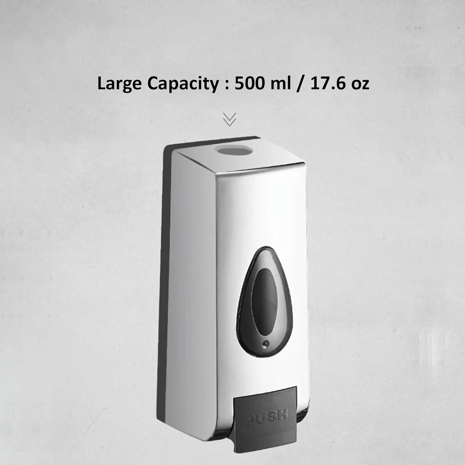 AZTON - 5001 - جا مایع دیواری یونیورسال - جا ژل دوش فشاری برای حمام و آشپزخانه، پر کردن آسان، طراحی ضد نشت - ایده آل برای صابون، شامپو، ضدعفونی کننده دست (500 میلی لیتر) AZTON - 5001 - جا مایع دیواری یونیورسال - جا ژل دوش فشاری برای حمام و آشپزخانه، پر کردن آسان، طراحی ضد نشت - ایده آل برای صابون، شامپو، ضدعفونی کننده دست (500 میلی لیتر)