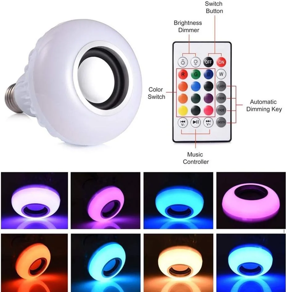 لامپ هوشمند LED با بلندگوی بلوتوثی 4.0