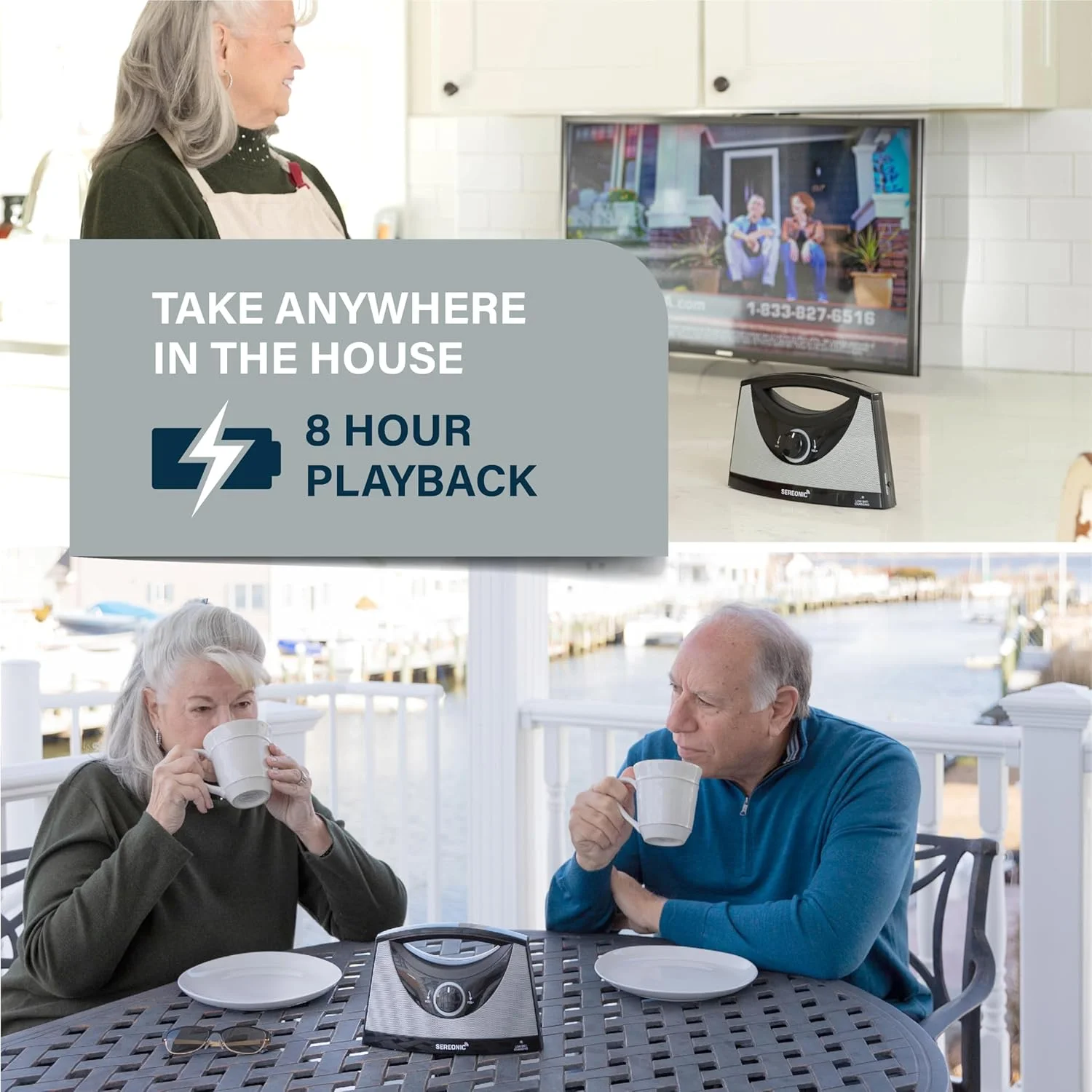 SEREONIC - PRO Soundbox: اسپیکرهای بیسیم ممتاز برای تلویزیون هوشمند، اسپیکرهای تلویزیون بهینه، اسپیکرهای بیسیم ممتاز تلویزیون، اسپیکرهای تقویتکننده صدای تلویزیون SEREONIC - PRO Soundbox: اسپیکرهای بیسیم ممتاز برای تلویزیون هوشمند، اسپیکرهای تلویزیون بهینه، اسپیکرهای بیسیم ممتاز تلویزیون، اسپیکرهای تقویتکننده صدای تلویزیون